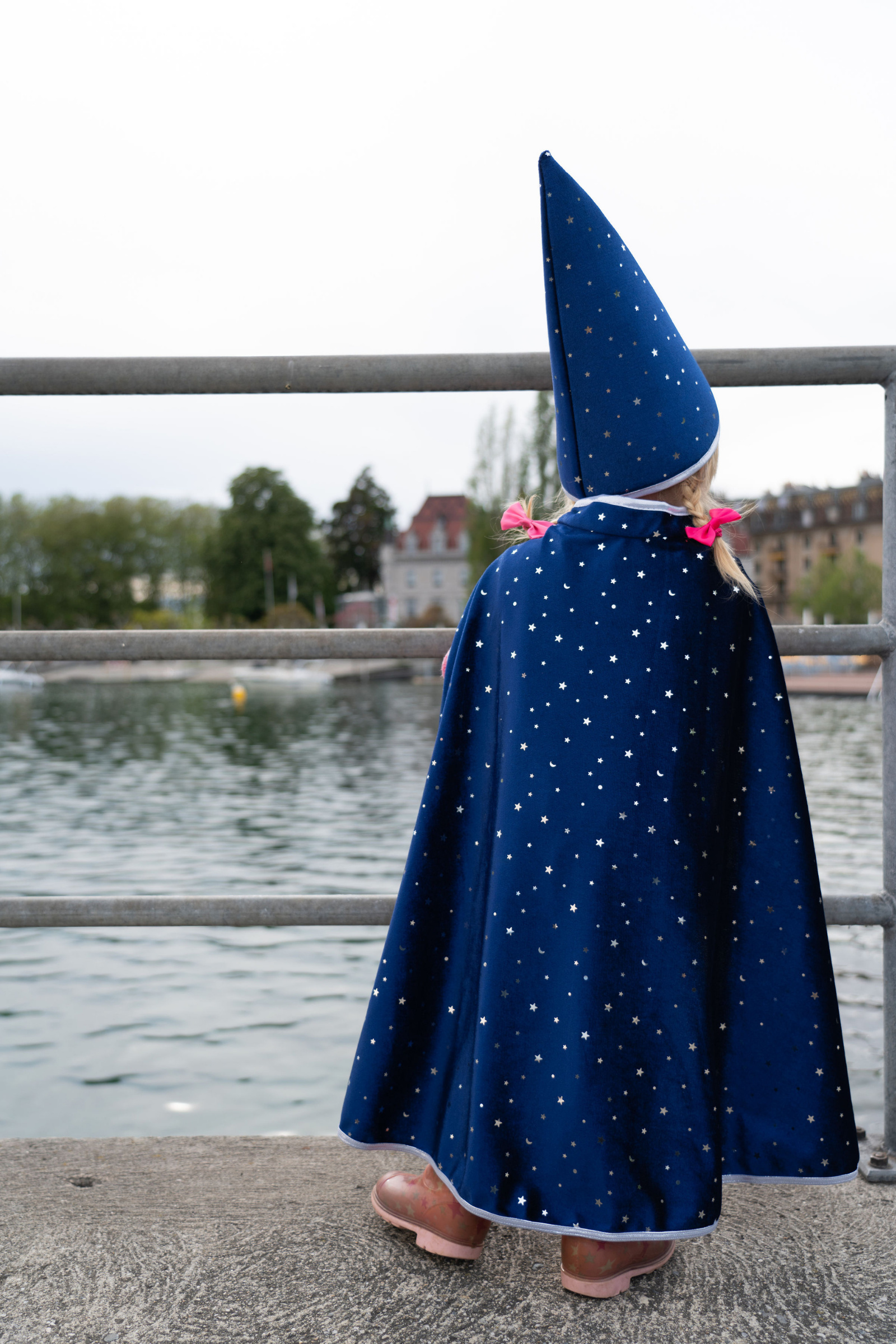 Blue Wizard Cape with Hat