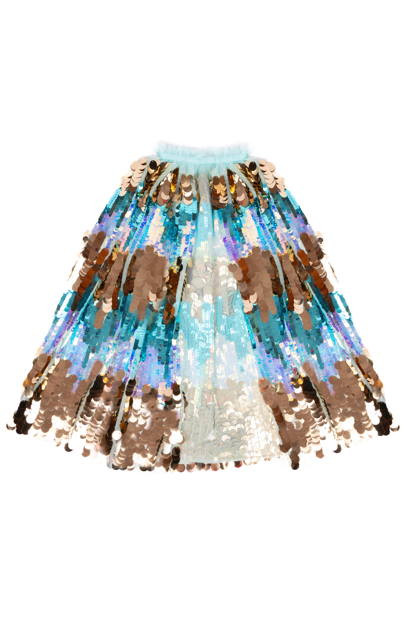 Cape pailletée brillante "The 5th Avenue" violette