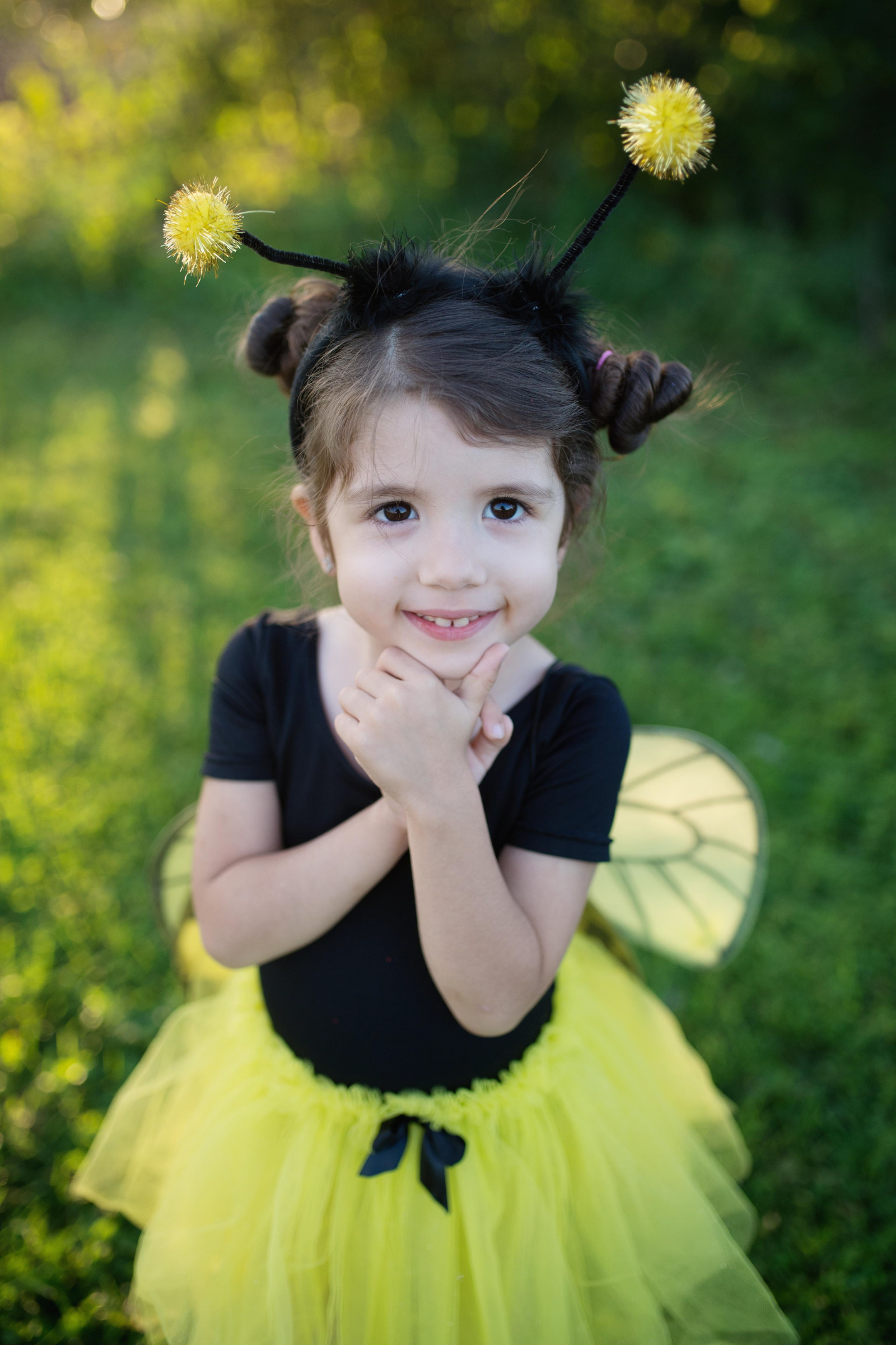 Glitter Bumblebee Tutu with Wings & Headband