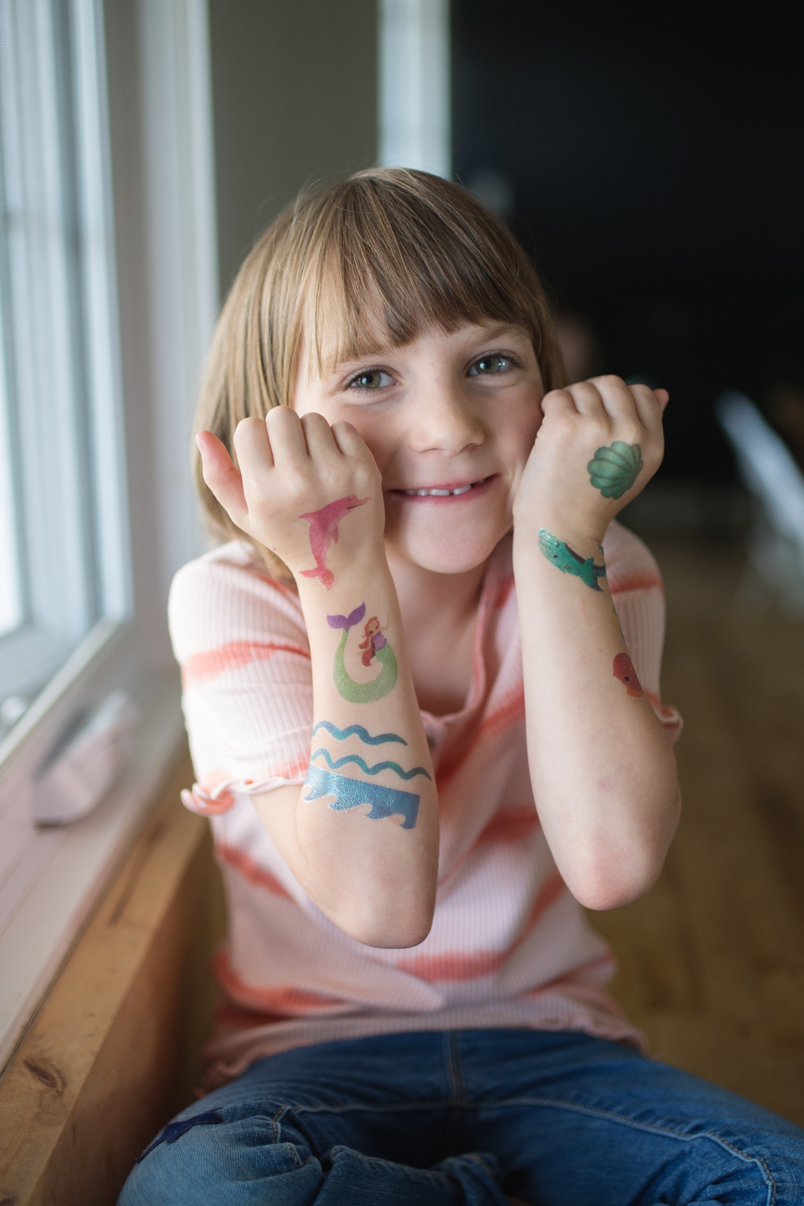 Mermaid Tattoo Sheet (17 pcs)