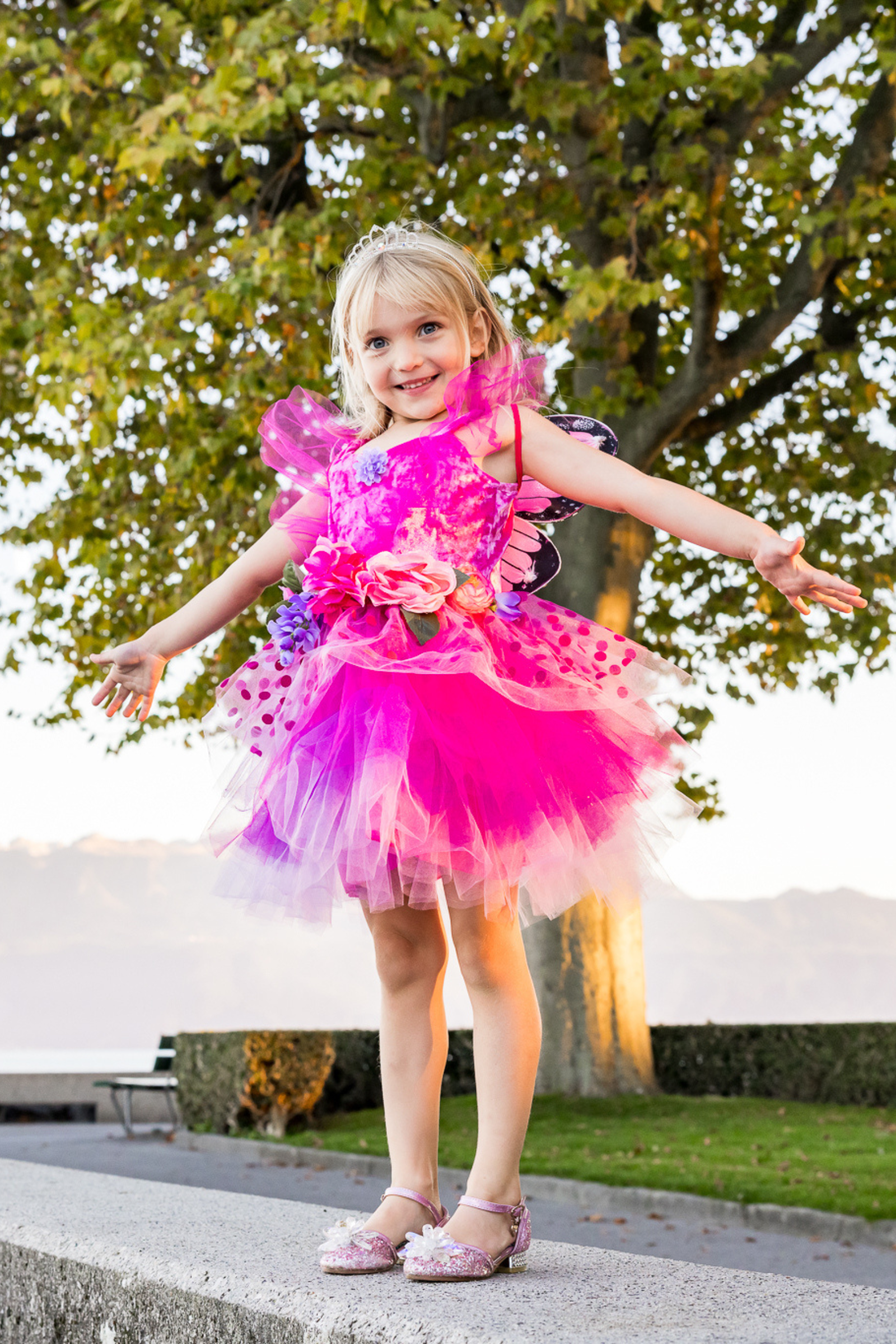 Fairy Blooms Deluxe Dress with Wings