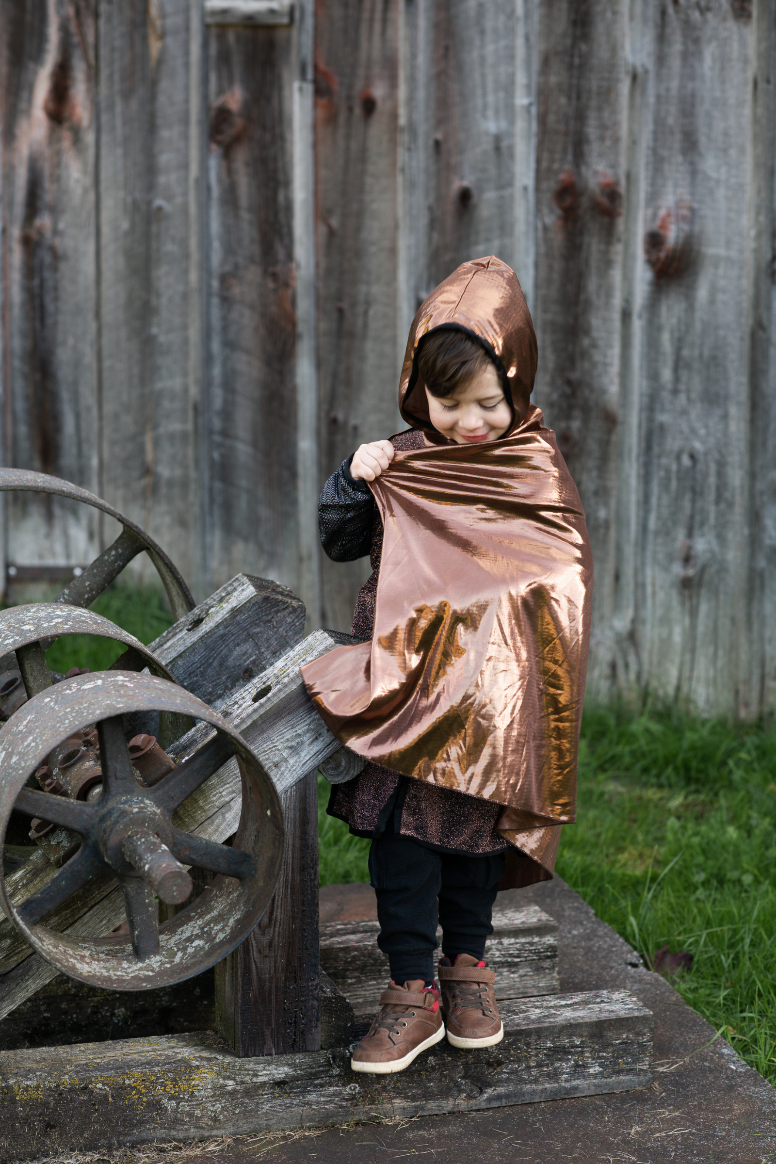 Brilliant Copper Knight Cape Tunic