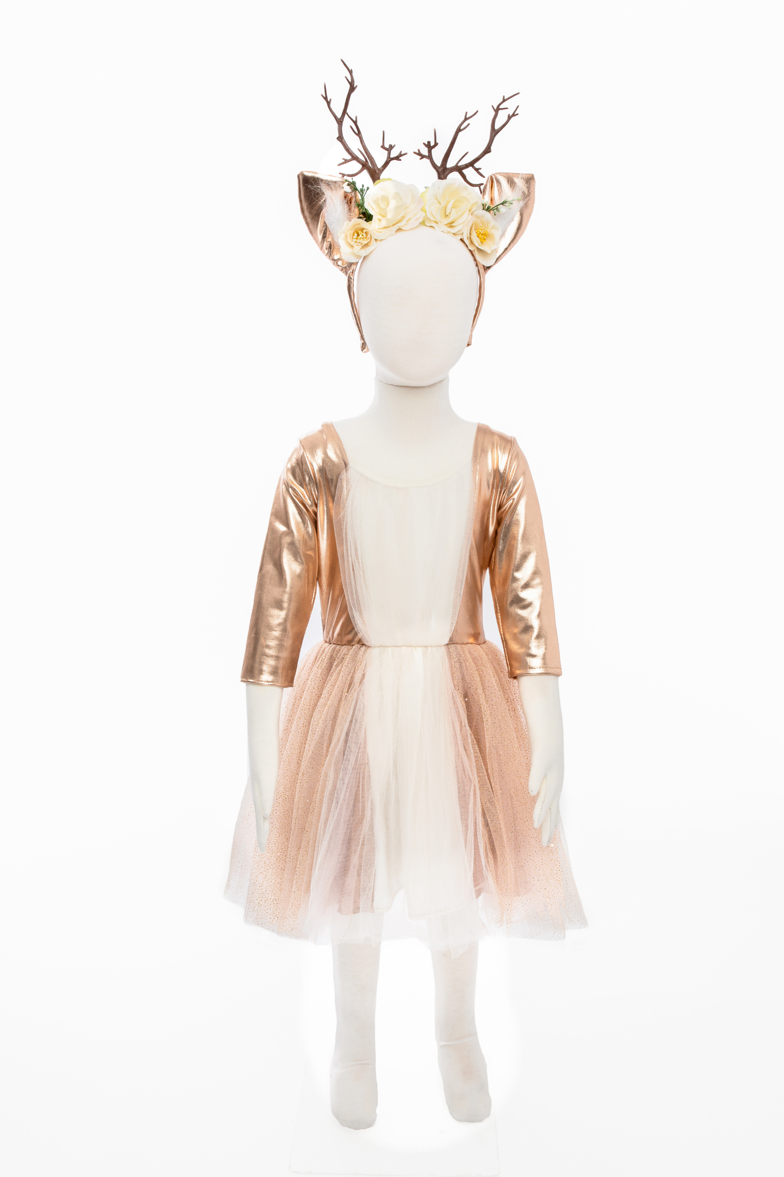 Woodland Deer Dress with Headband