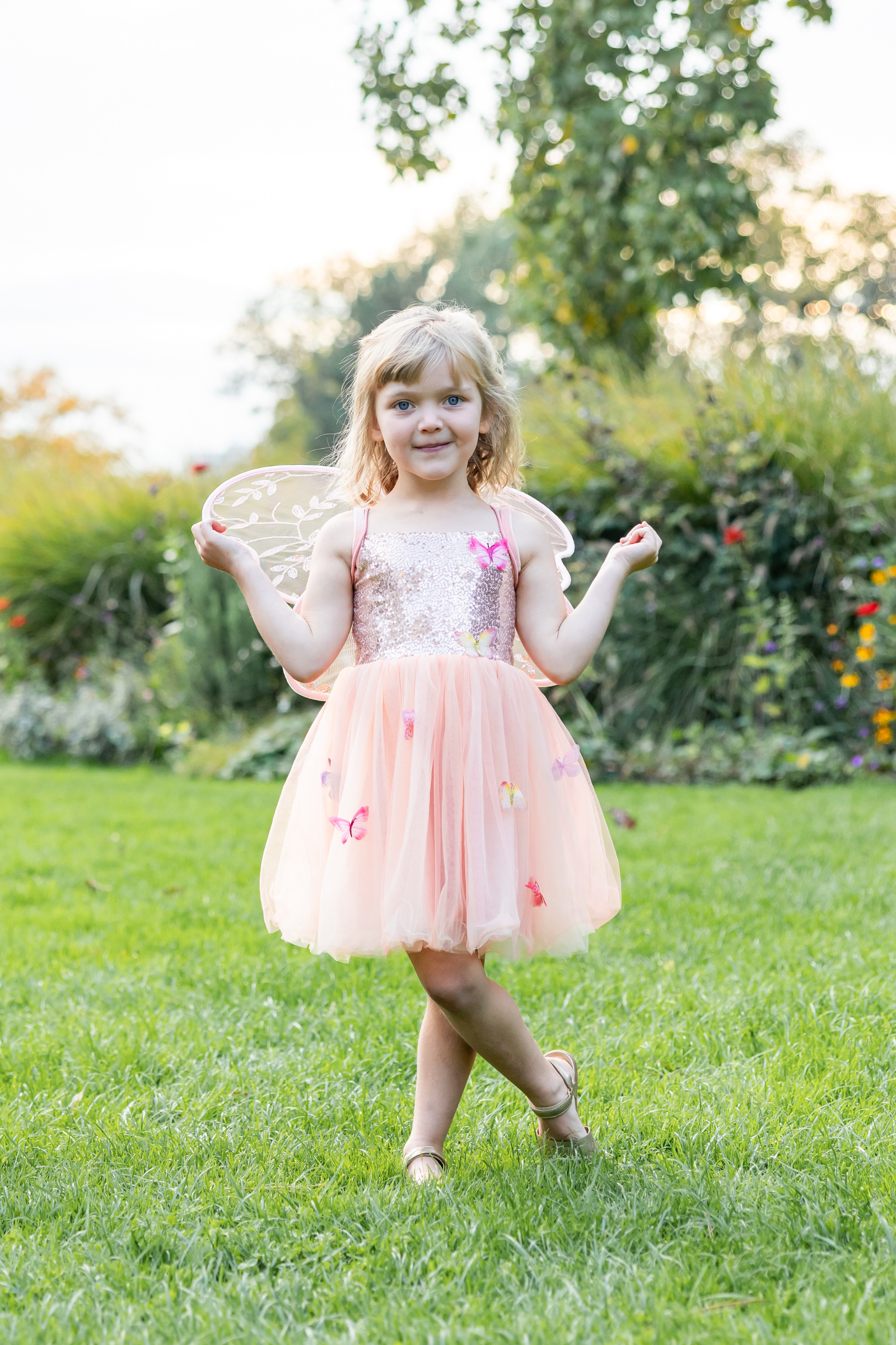 Butterfly Bliss Dress, Peach
