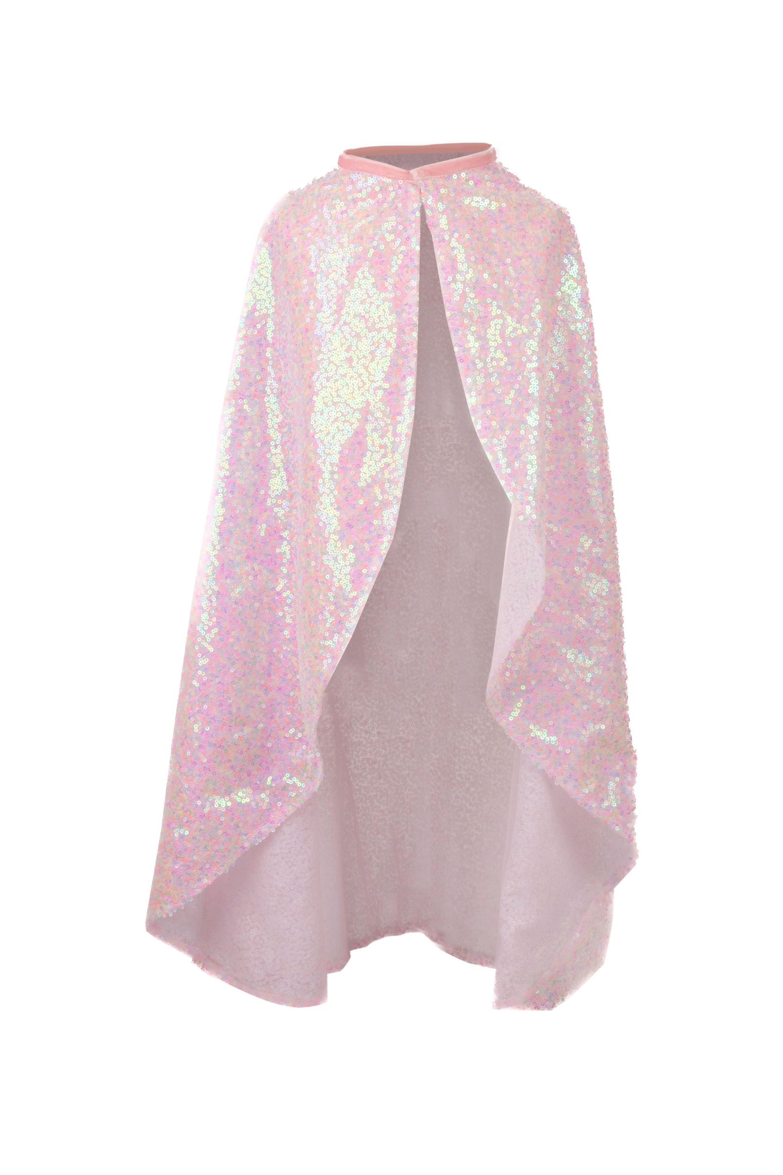 Sequins Twirl Cape, Pink