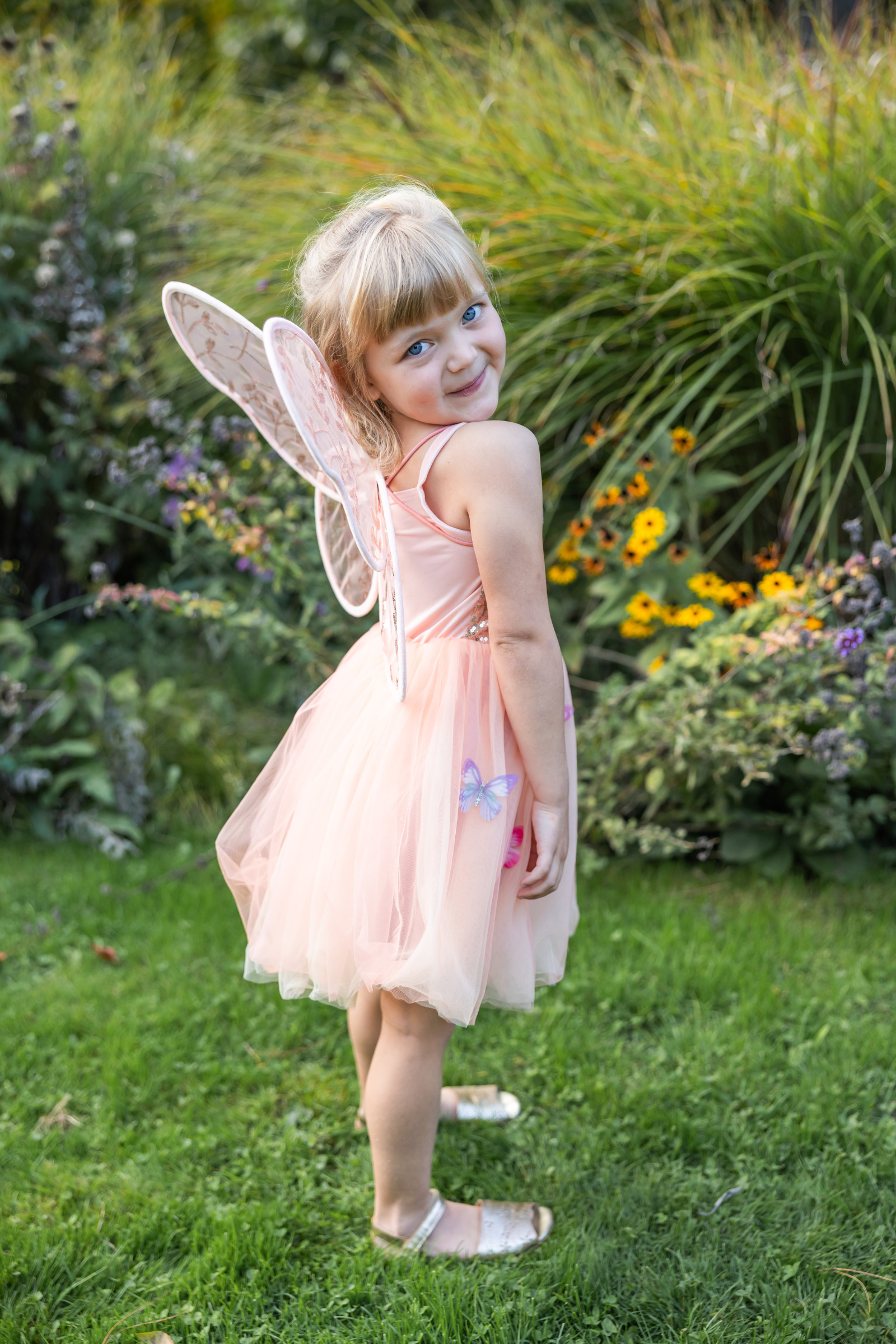 Butterfly Bliss Dress, Peach