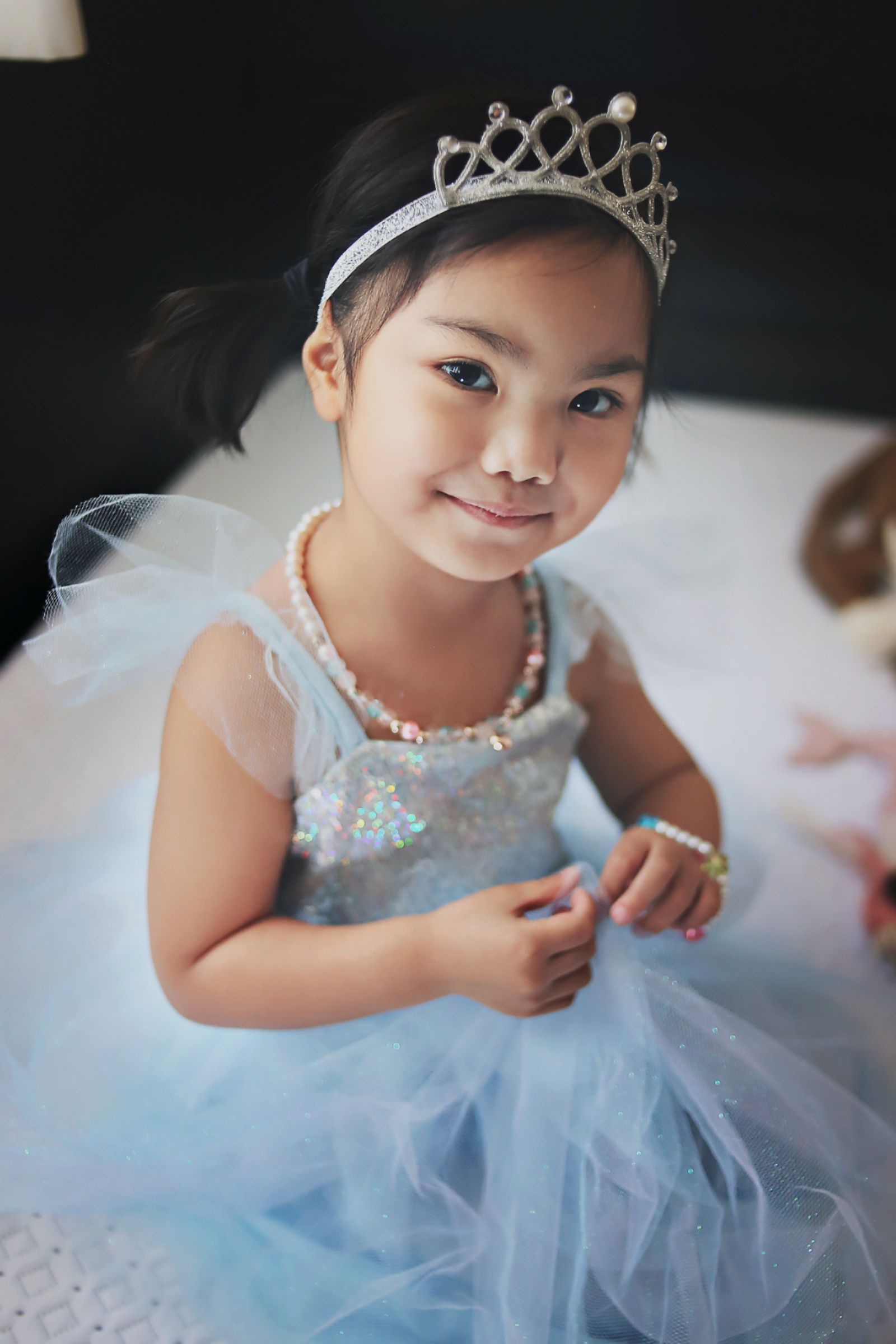 Sequins Princess Dress, Blue