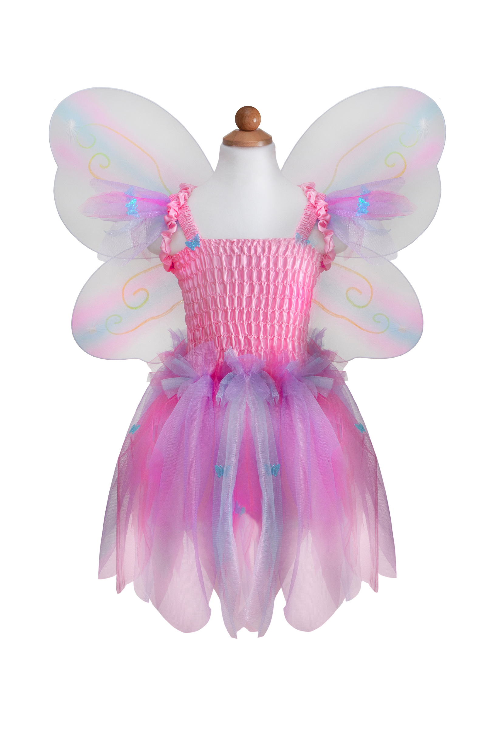 Butterfly Dress with Wings & Wand, Pink