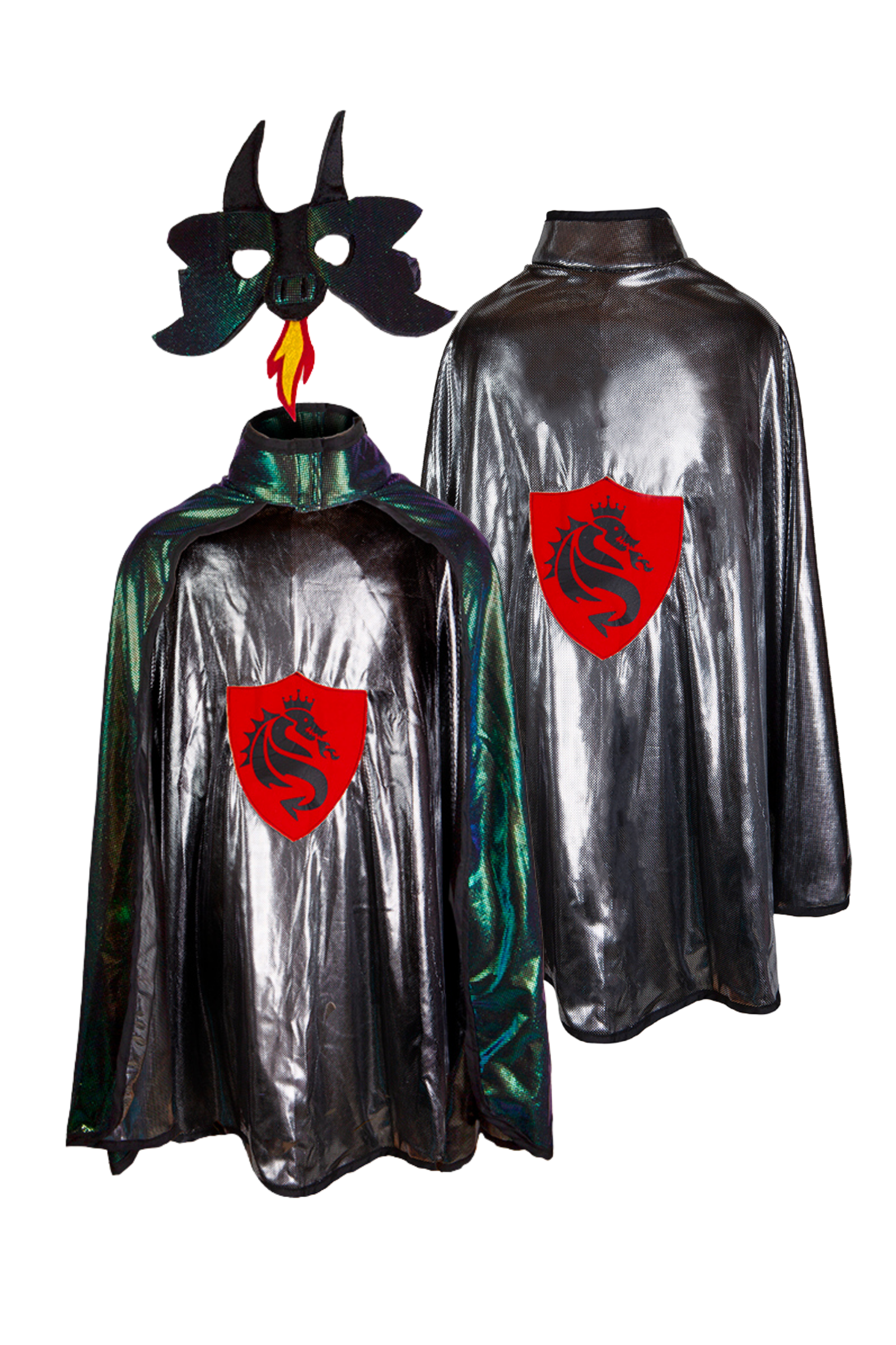 Reversible Ultimate Dragon and Knight Cape with Dragon Mask