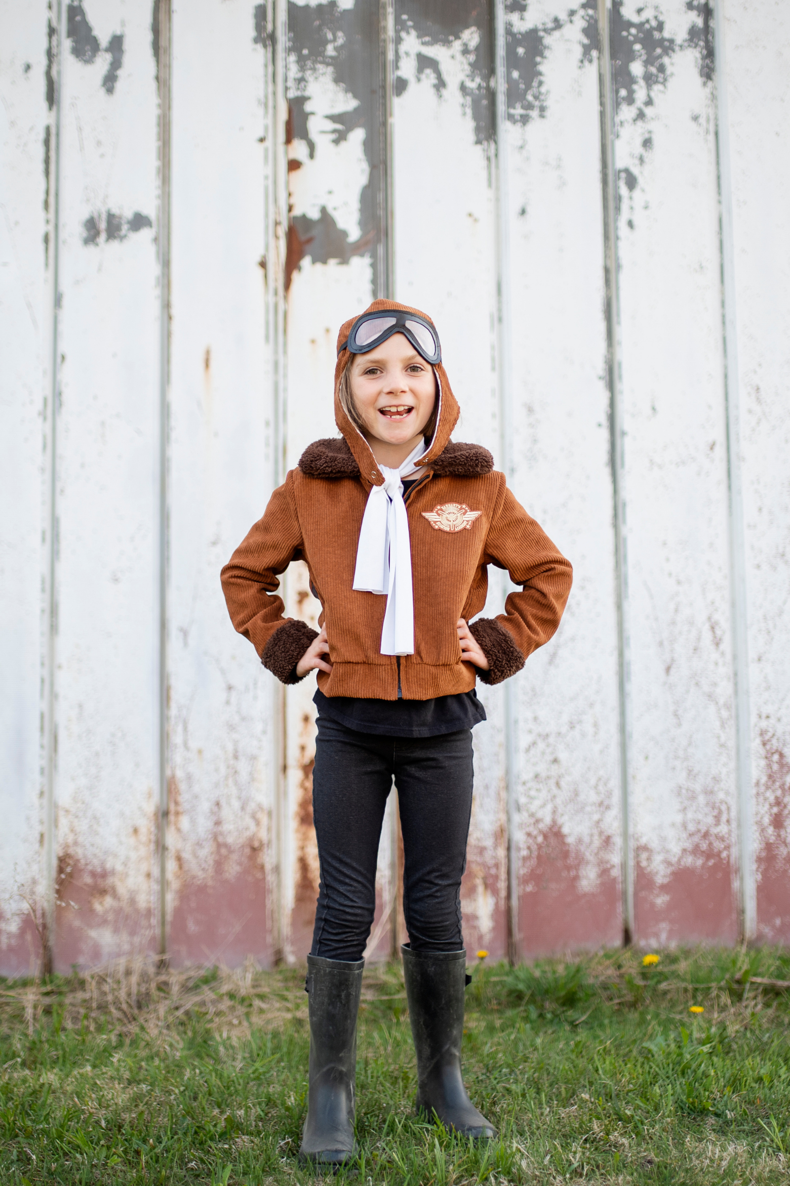 Amelia the Pioneer Pilot Jacket with Hat & Scarf