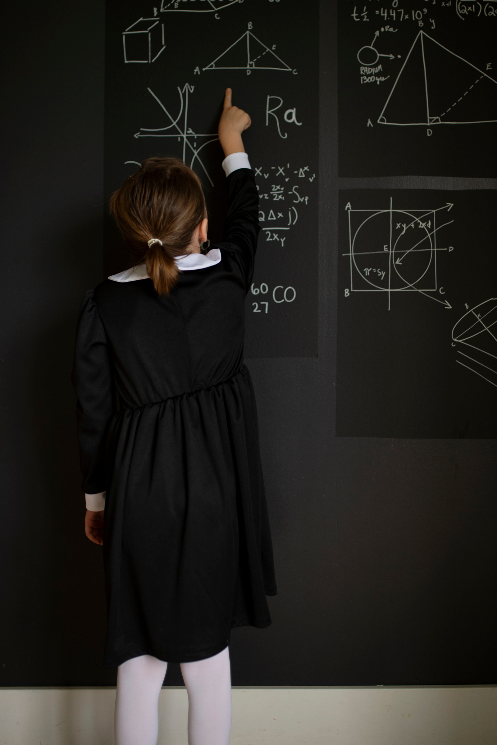 Marie the Scientist Dress with Lab Coat & Necklace