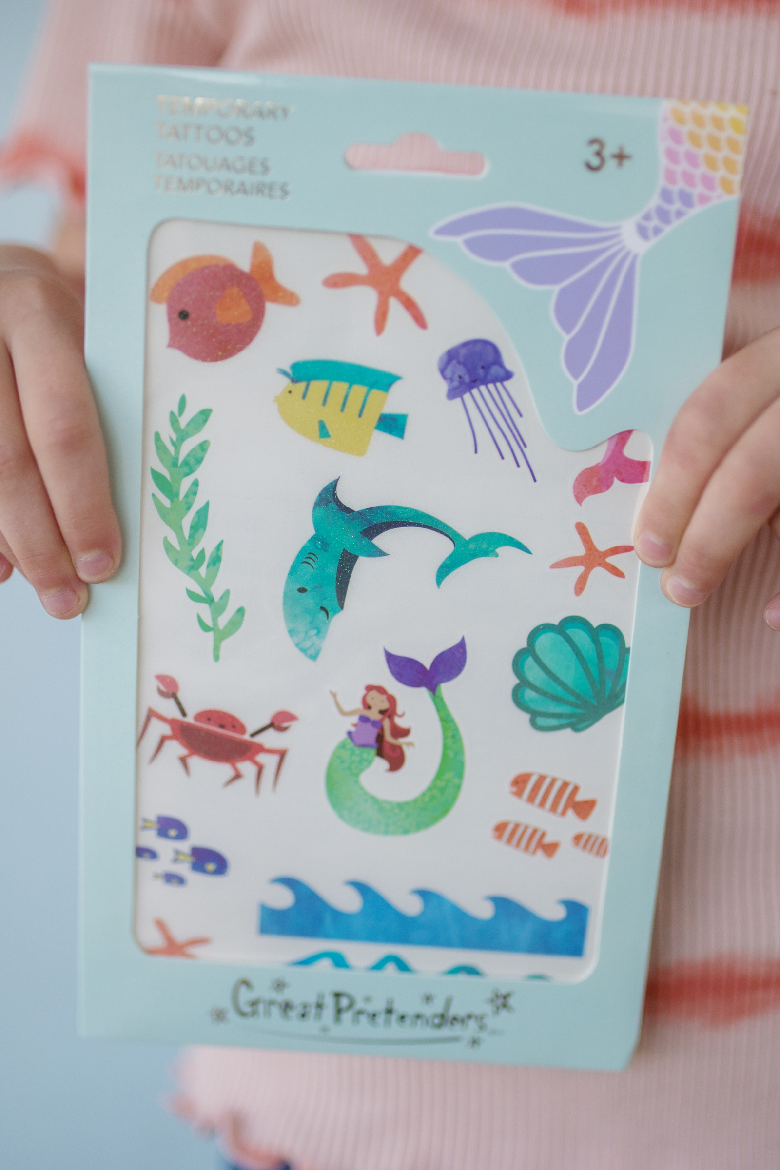 Mermaid Tattoo Sheet (17 pcs)