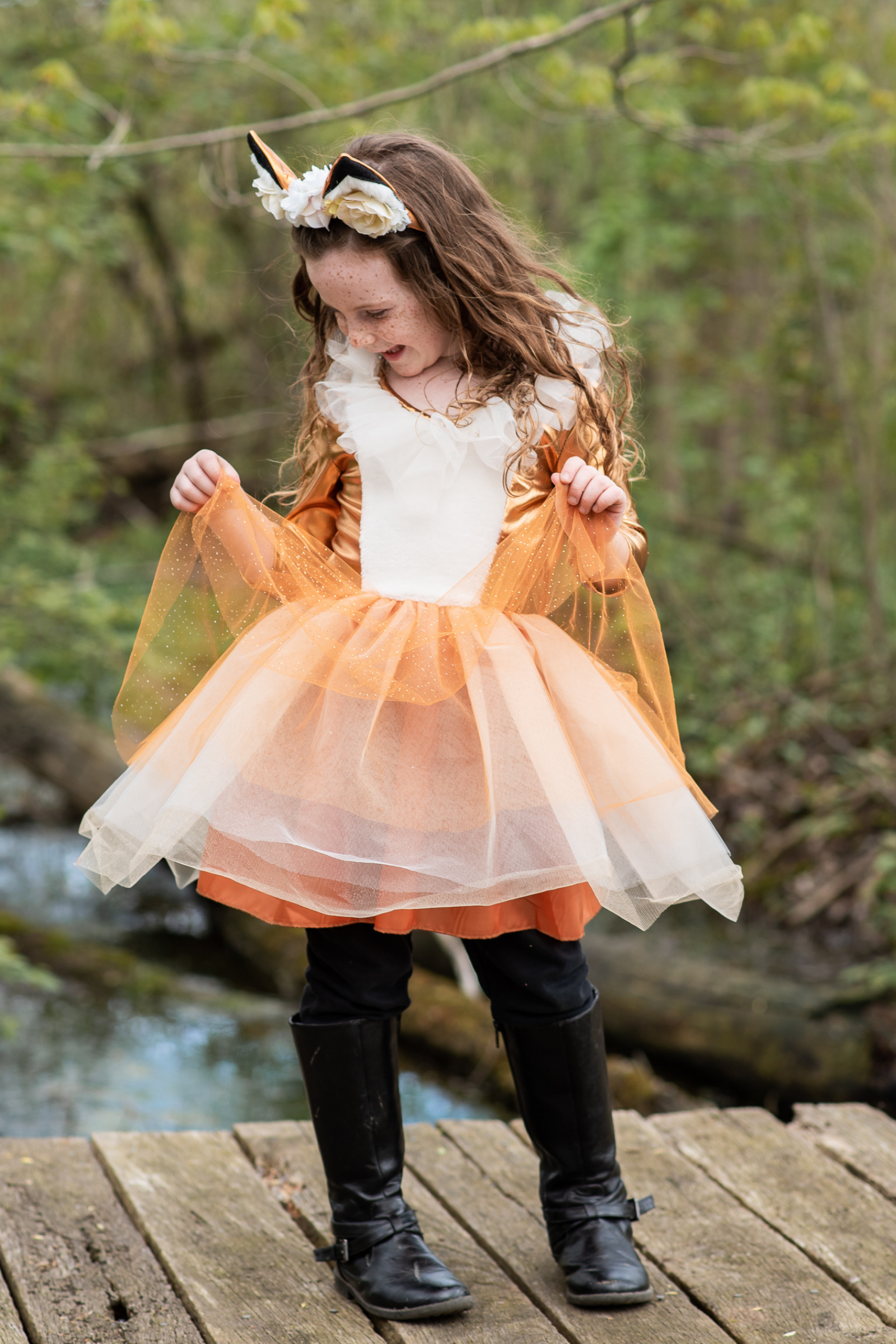 Woodland Fox Dress with Headband