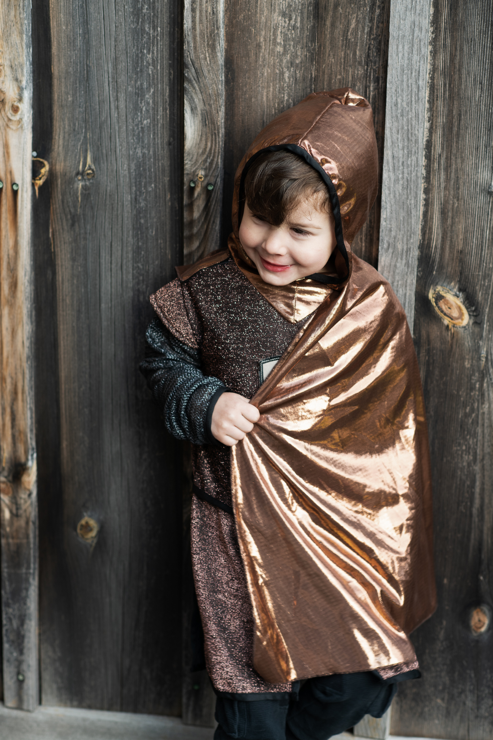 Brilliant Copper Knight Cape Tunic