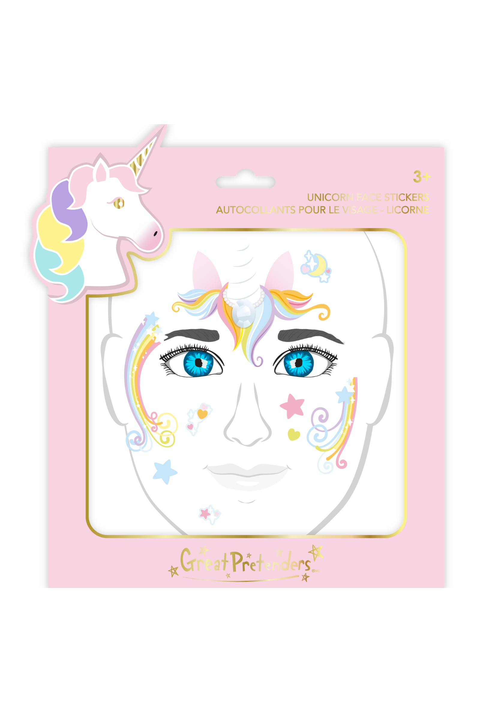 Einhorn und Feen, Gesichts-Sticker