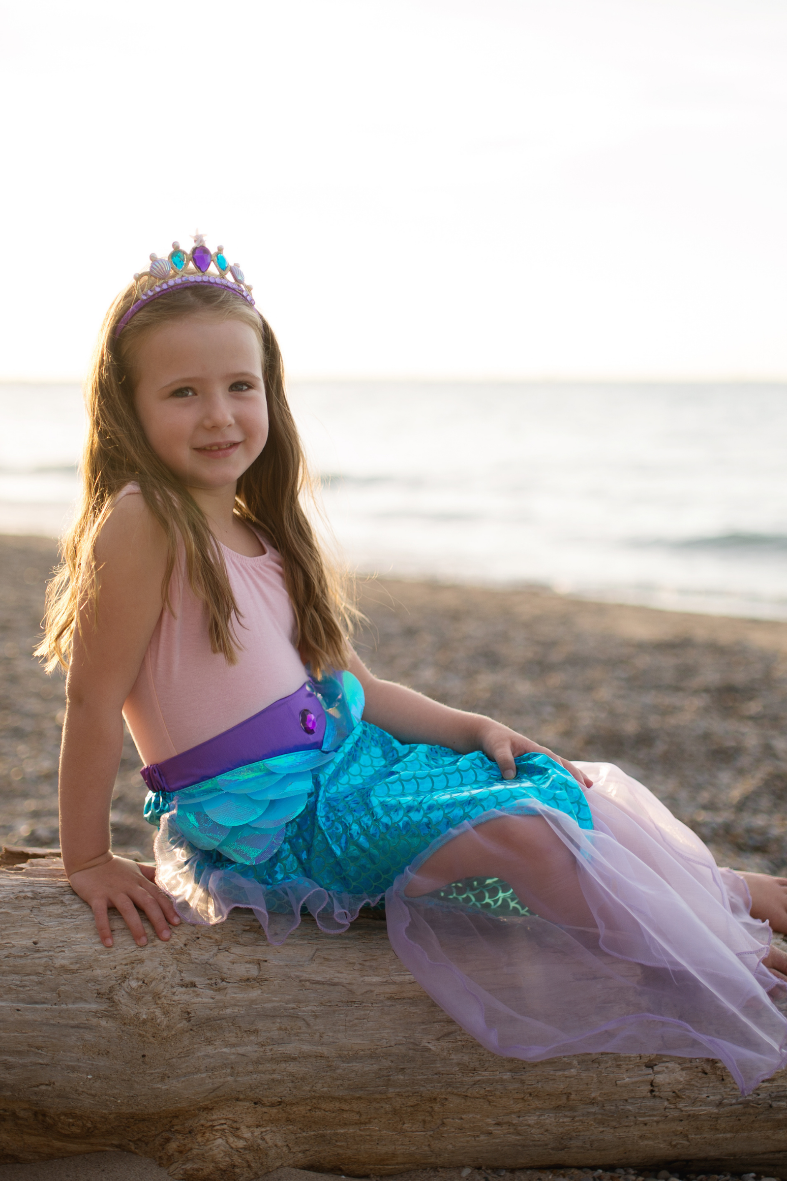 Mermaid Glimmer Skirt with Headband