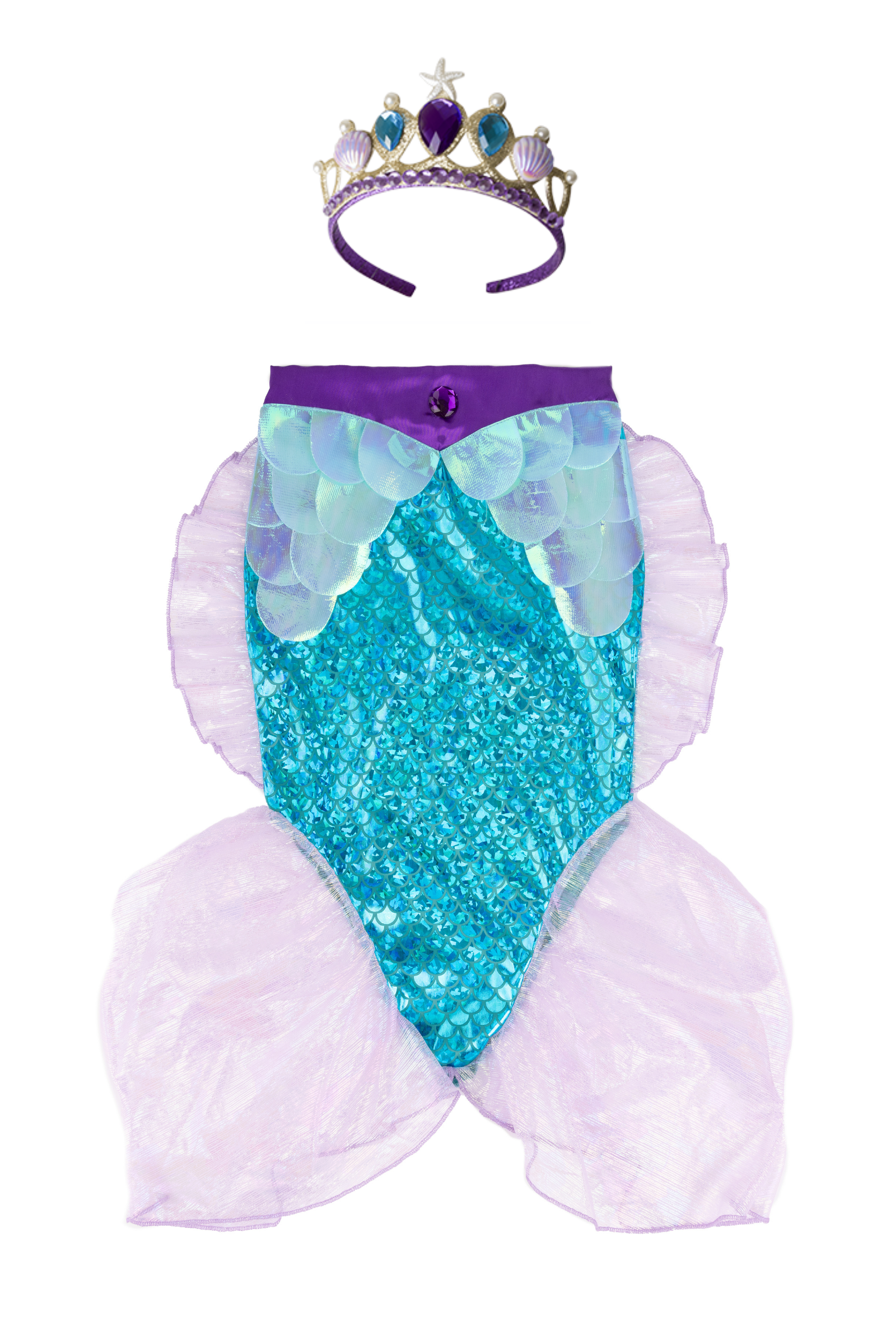 Mermaid Glimmer Skirt with Headband