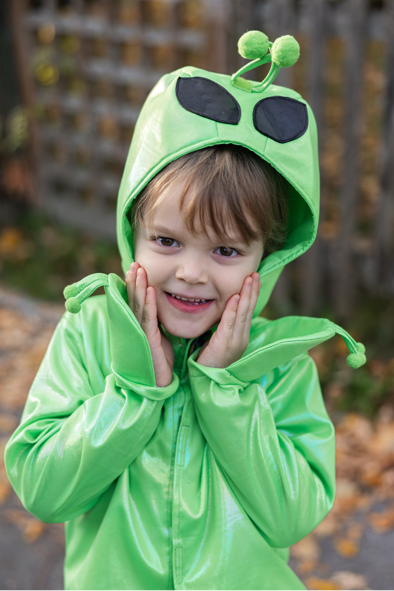 Galaxy Invader Hooded Jacket, Green