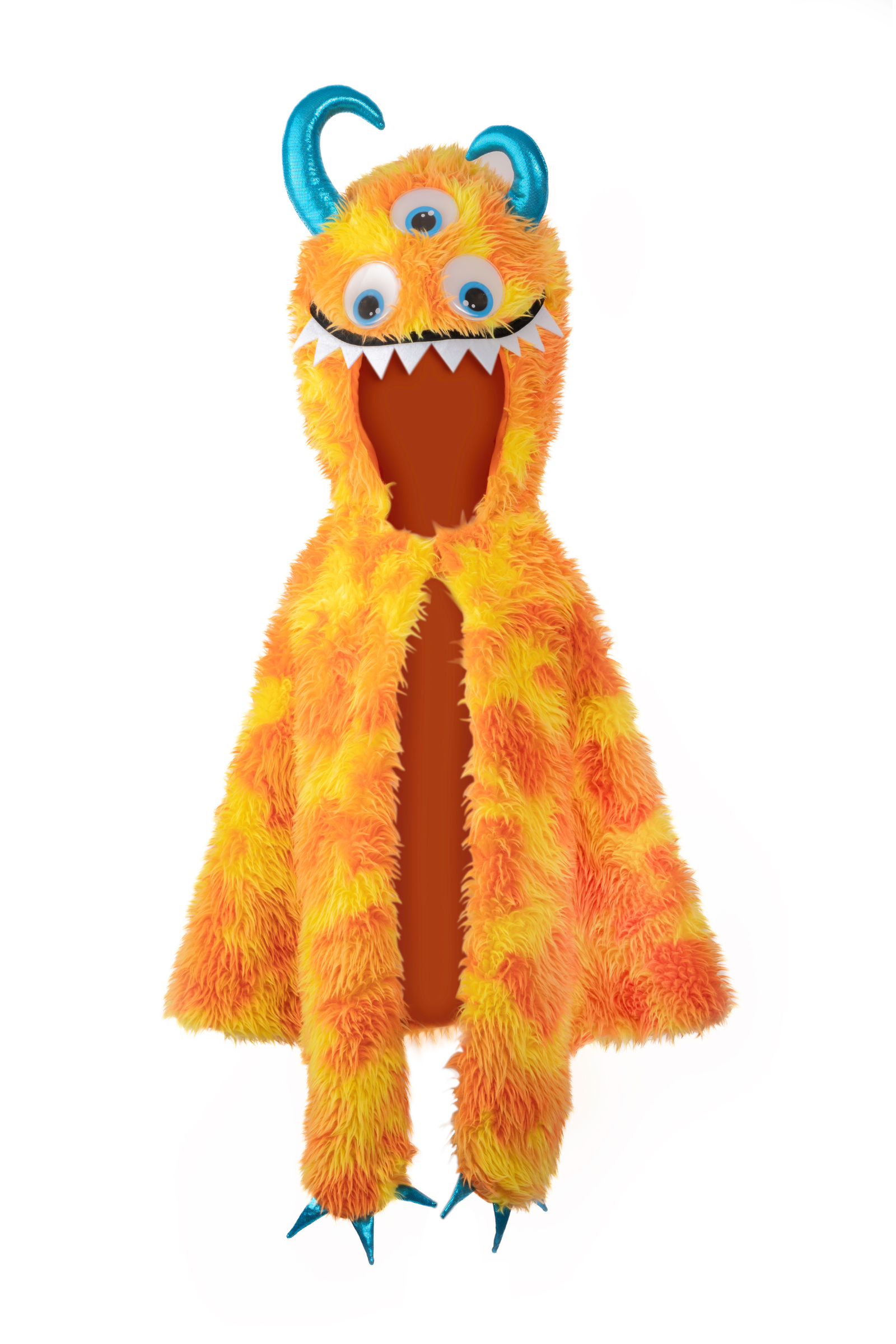 Giggle the Monster Cape, Orange/Yellow