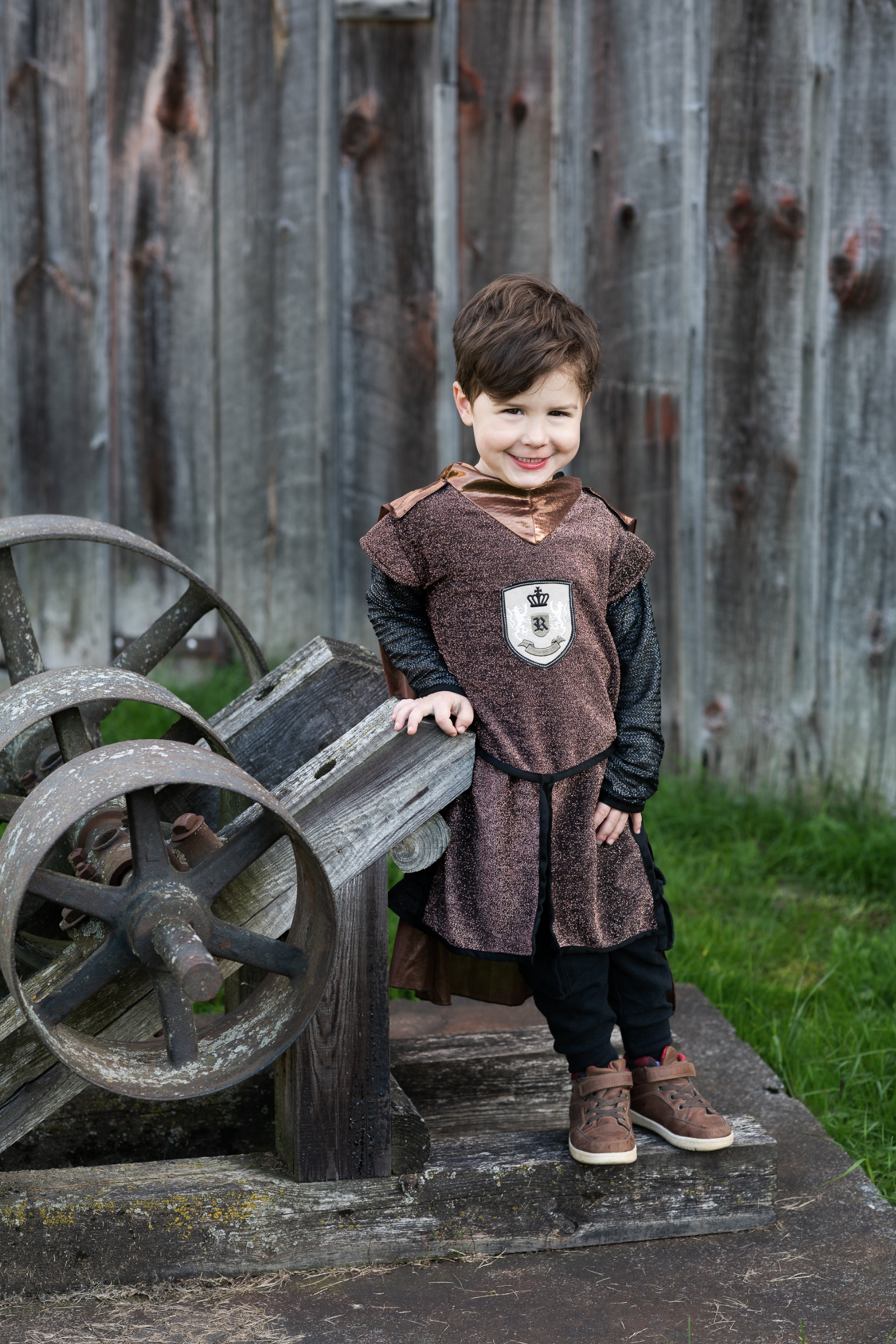 Brilliant Copper Knight Cape Tunic