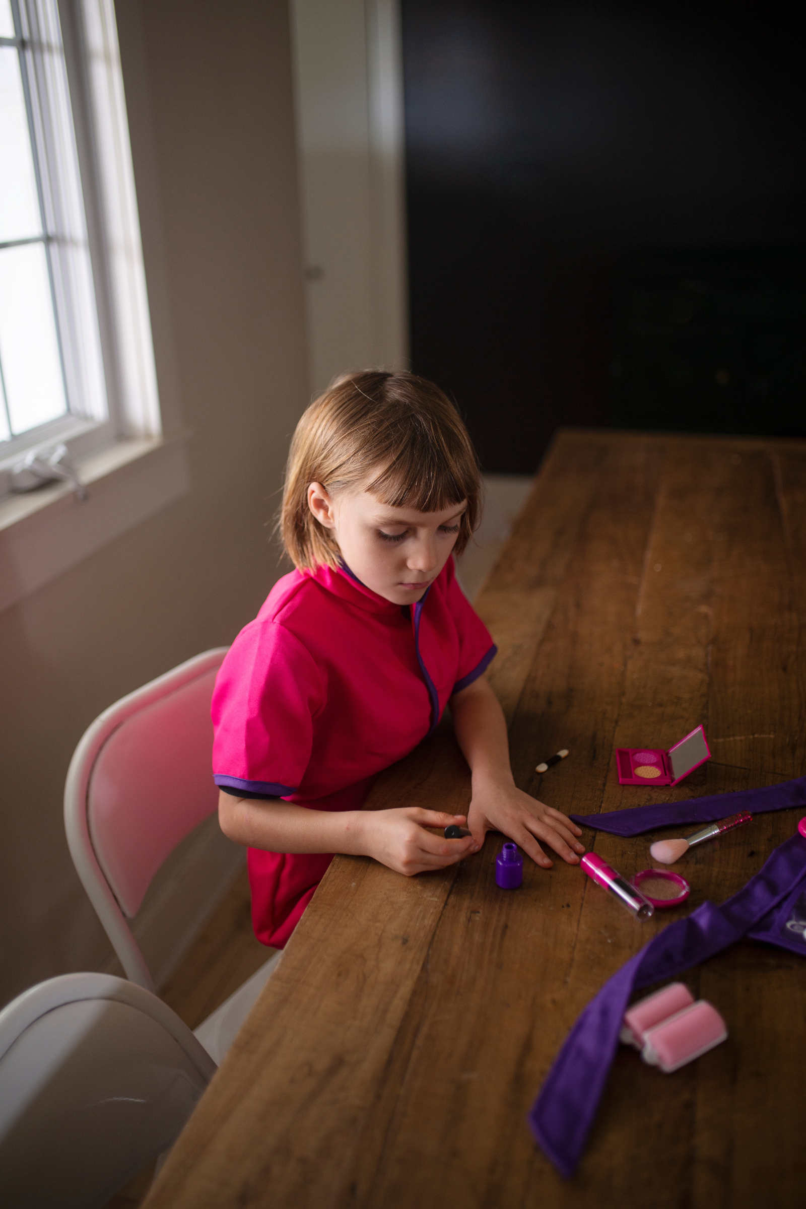 Make-Up Artist Coat with Belt & Accessory Set (9 pcs)