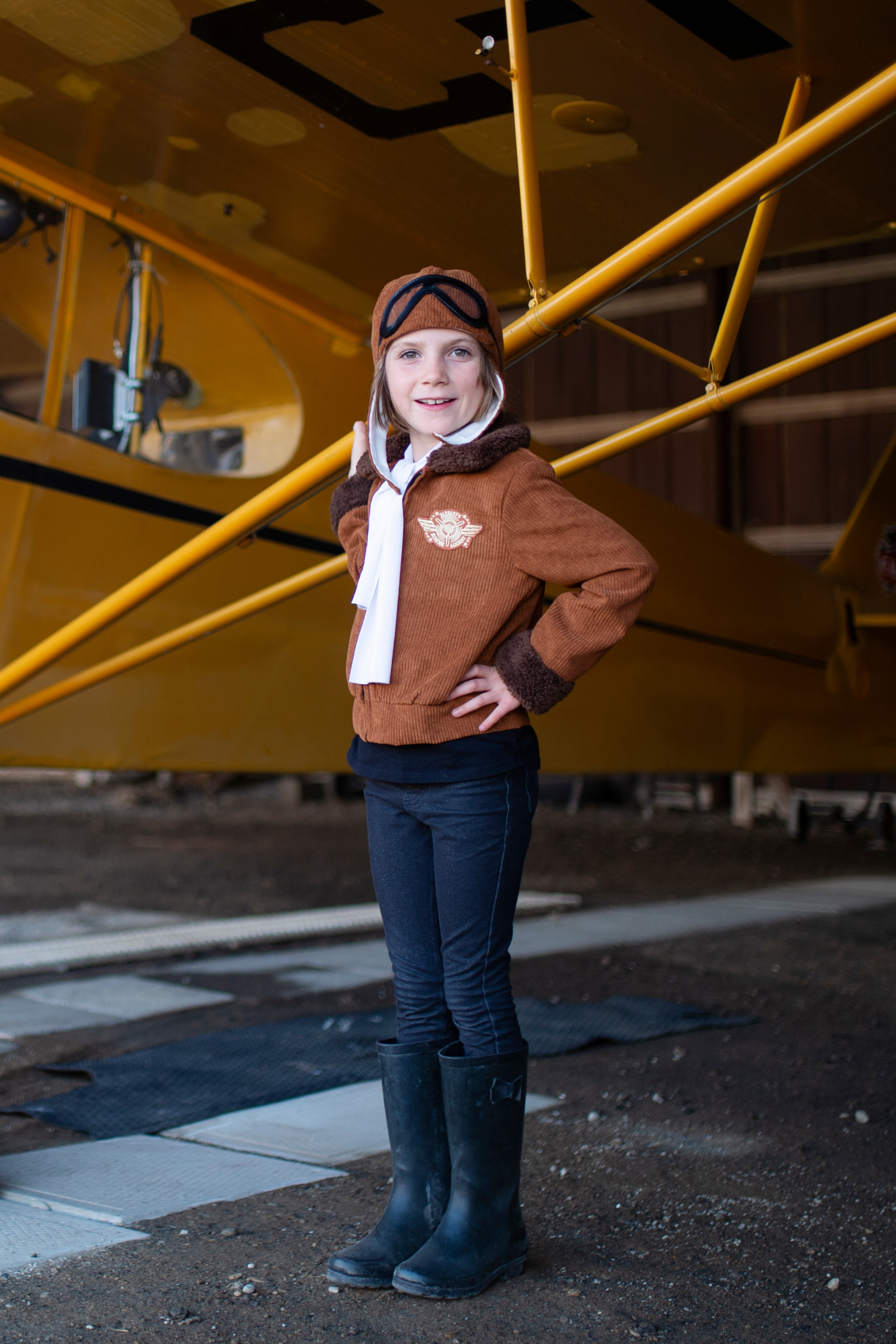 Amelia the Pioneer Pilot Jacket with Hat & Scarf