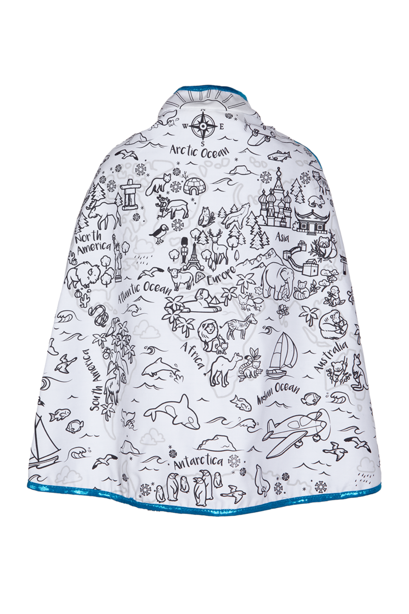 Colour a Cape - Around the World - with Marker Set (7 pcs)