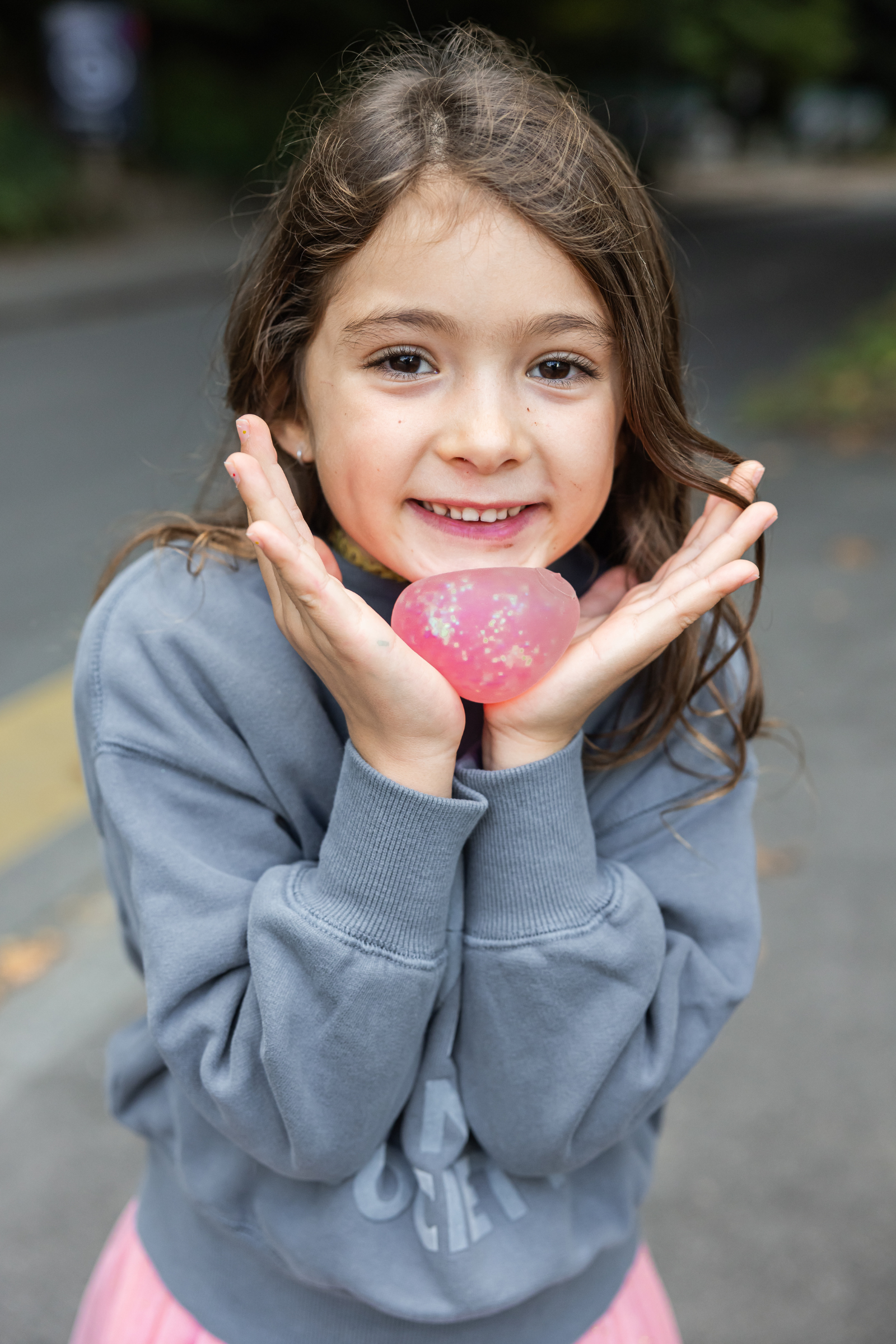 Glitterally Amazing Squishy Balls, 5 colours assorted