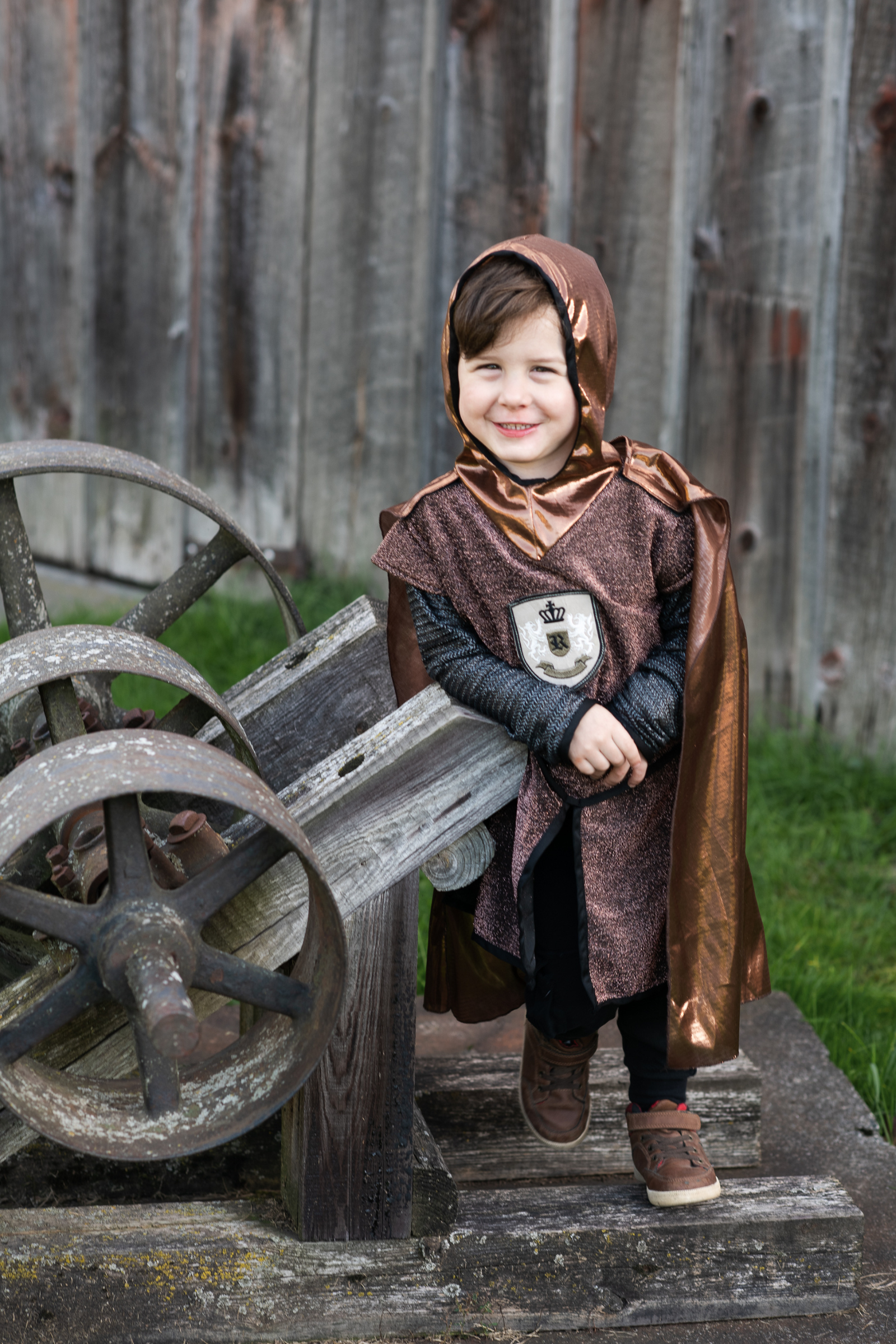 Brilliant Copper Knight Cape Tunic