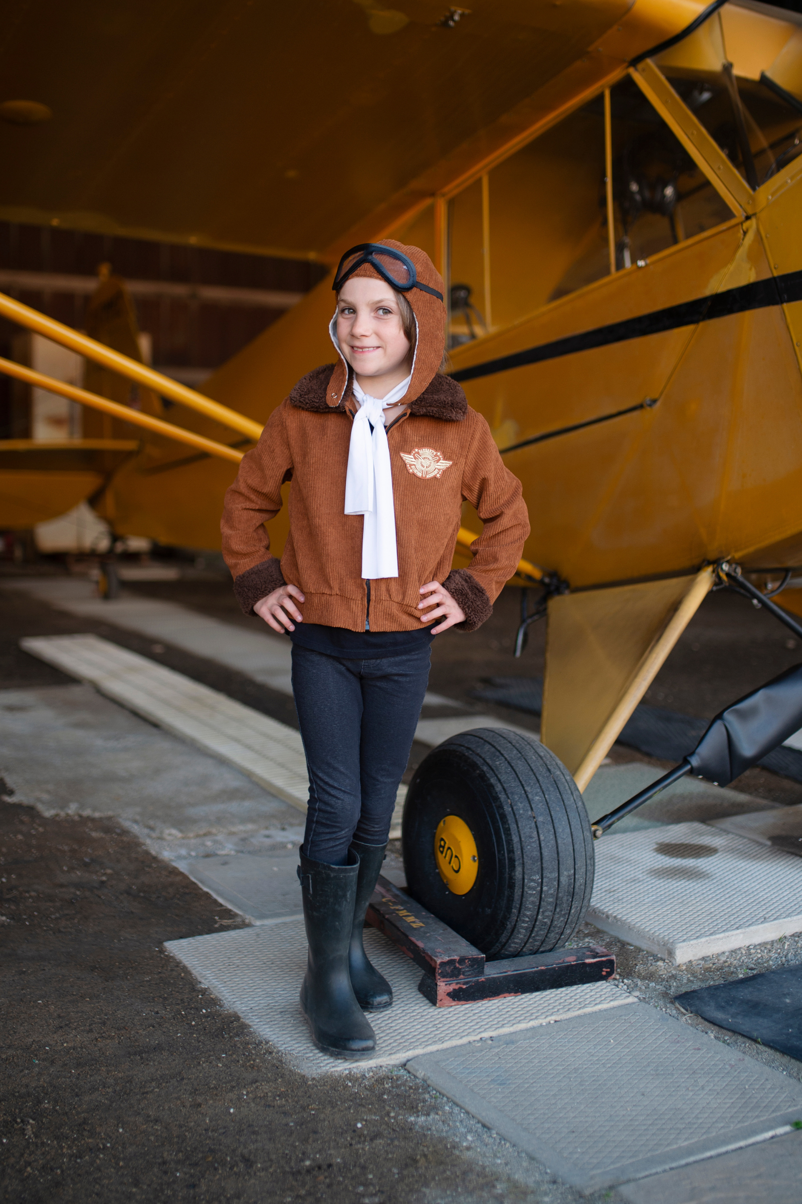 Amelia the Pioneer Pilot Jacket with Hat & Scarf
