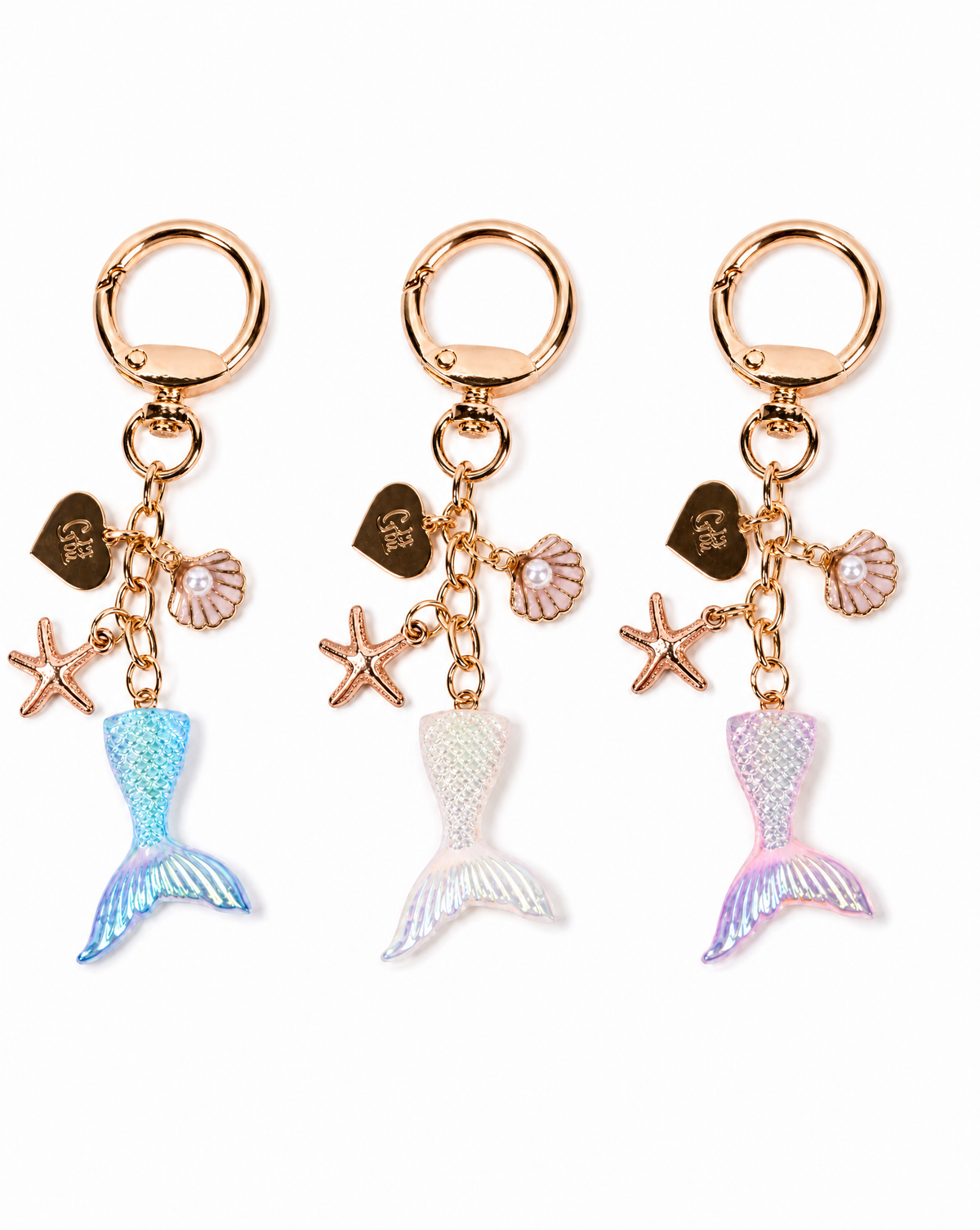 Boutique Deep Sea Dream Bag Charm, 3pcs Assorted