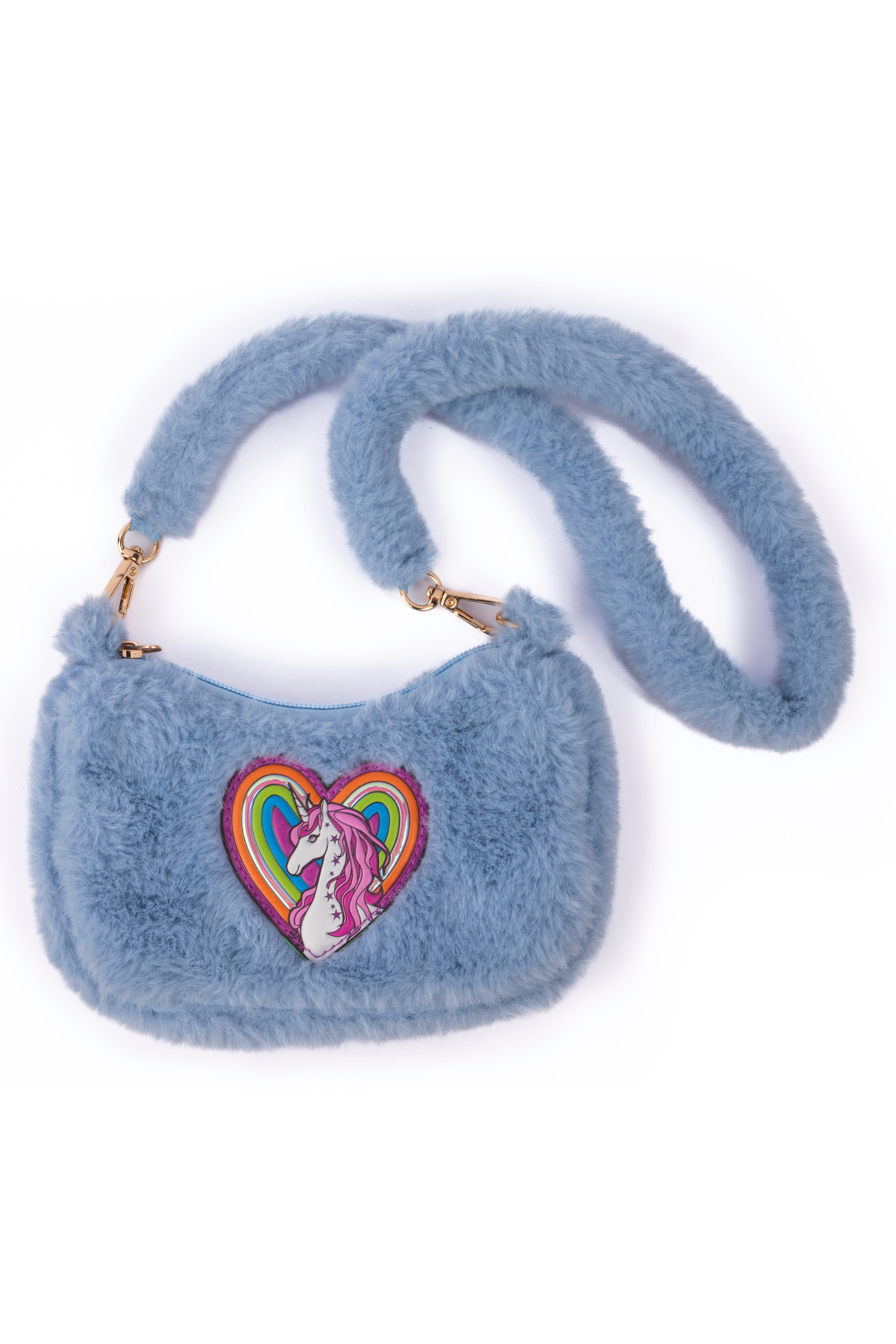 Rainbow Cuddle Crossbody Purse, Periwinkle