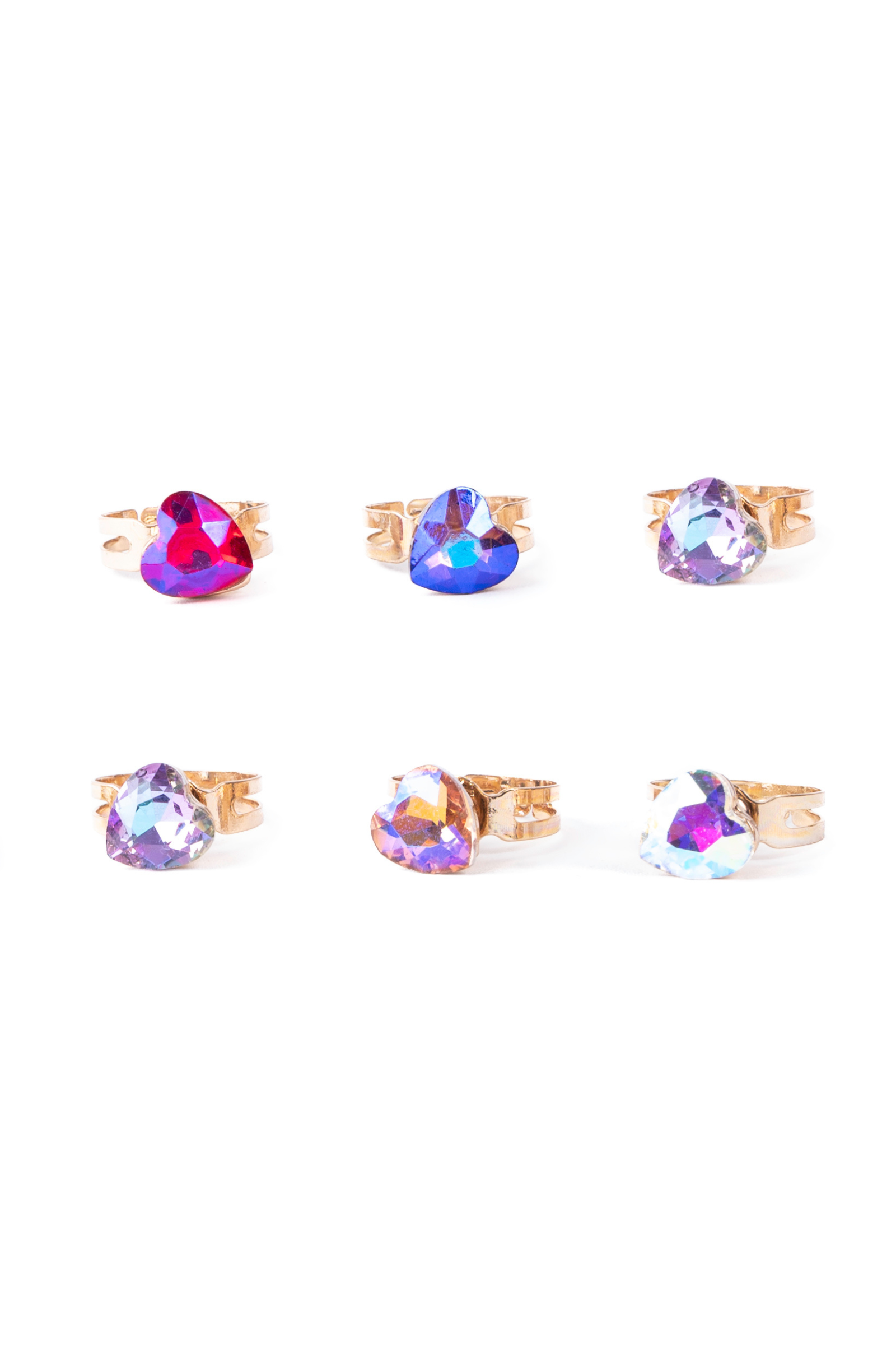 Gem of my Heart Spinner Rings, 6 styles assorted