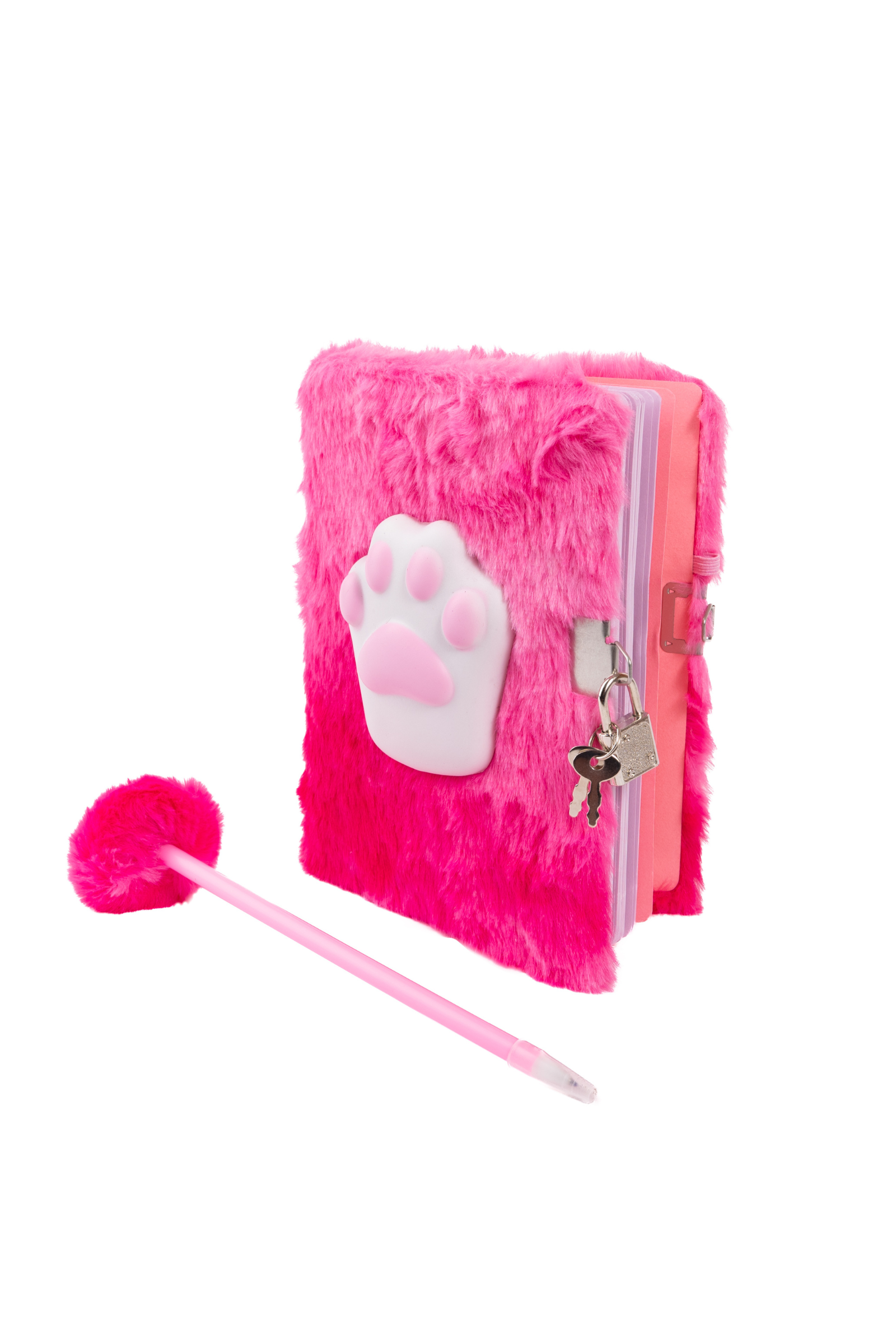 Furry Friends Squishy Journal, Cat, 2 styles assorted