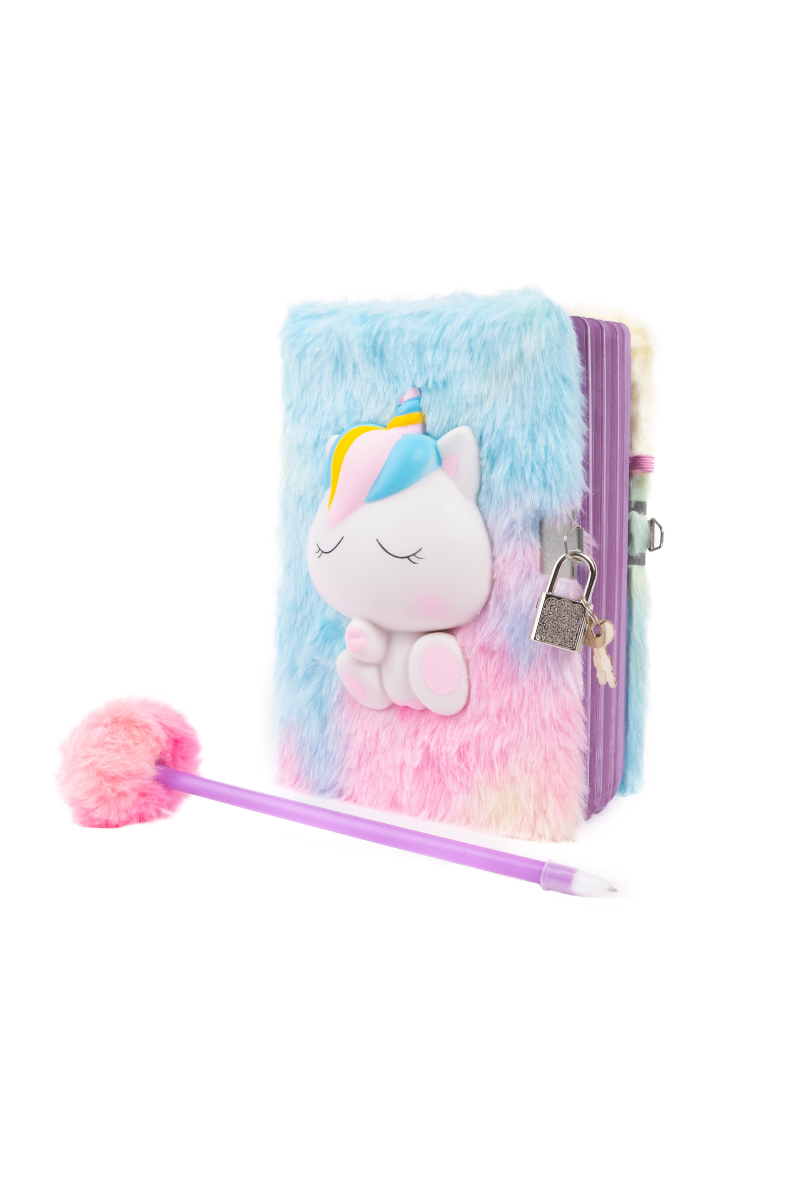 Furry Friends Squishy Journal, Unicorn, 2 styles assorted