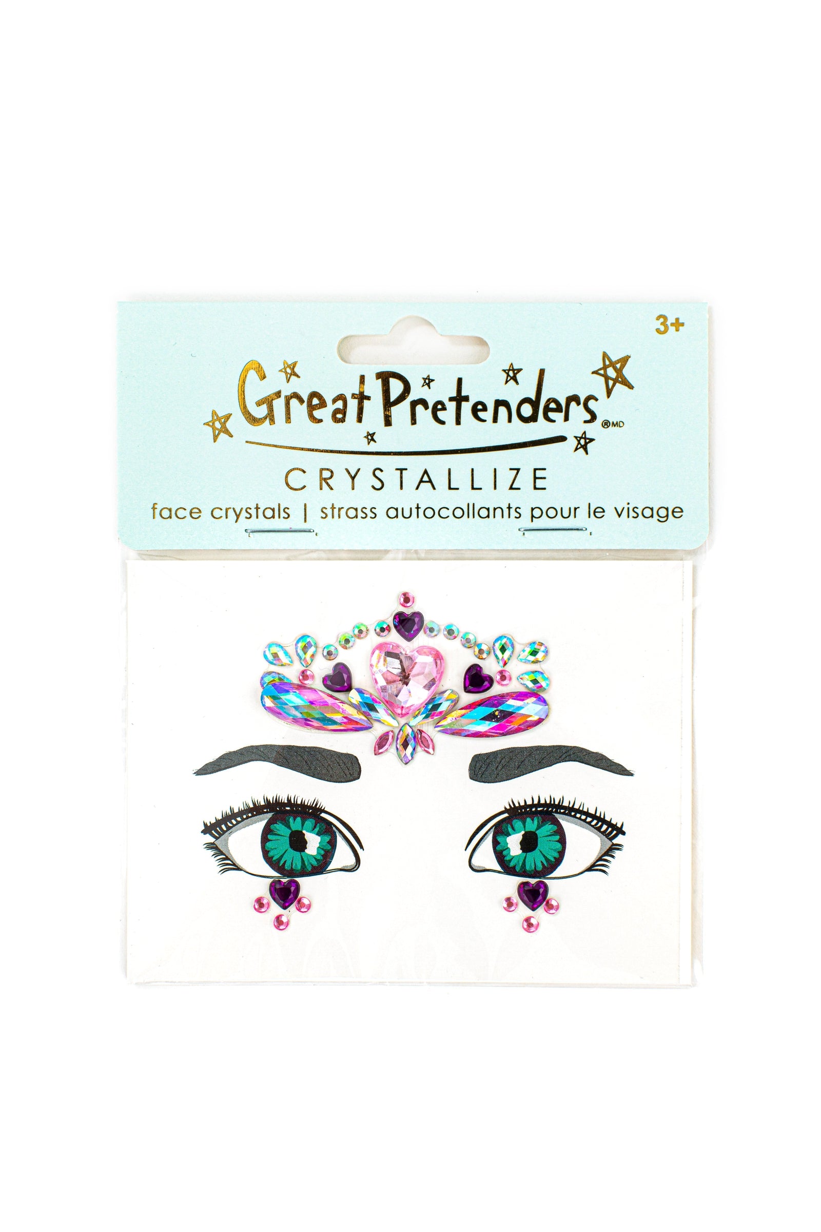 Face Crystal Sheet - Hearts (3 pcs)