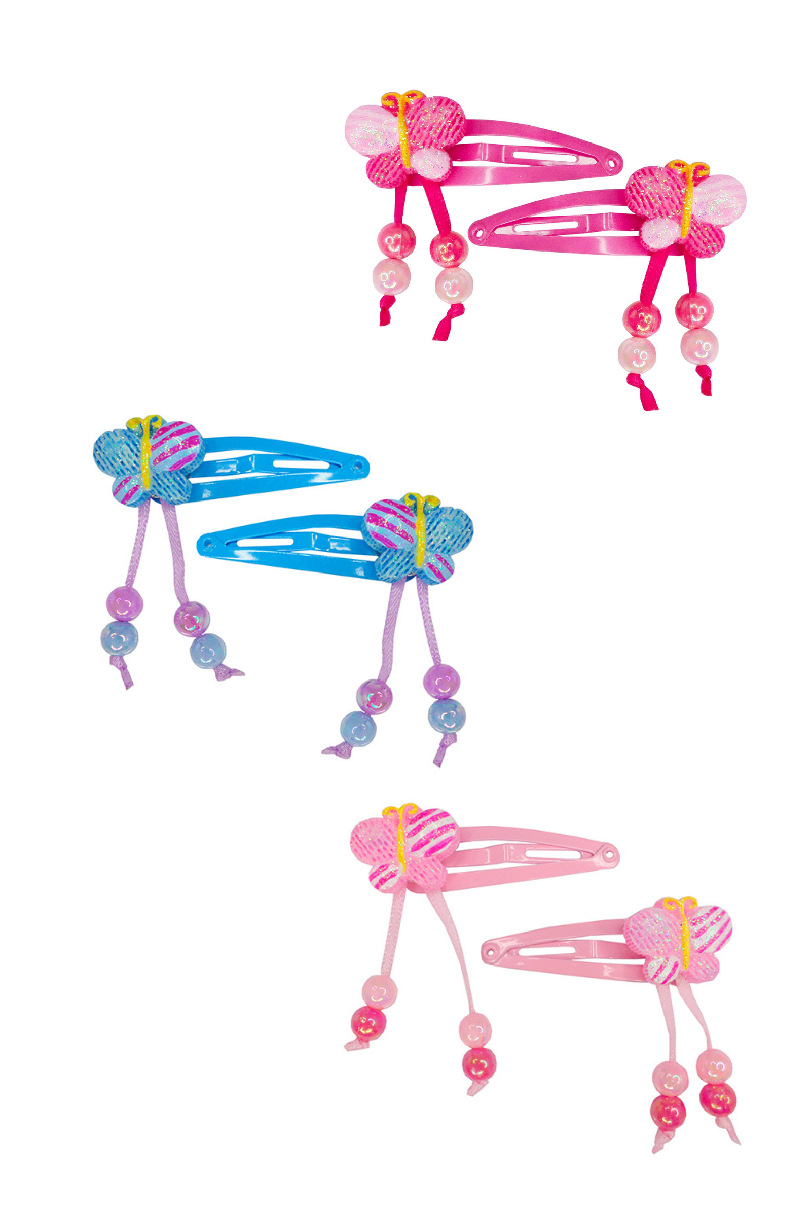 Breezing by Butterflies Hairclip Set (2 pcs), 3 styles assorted