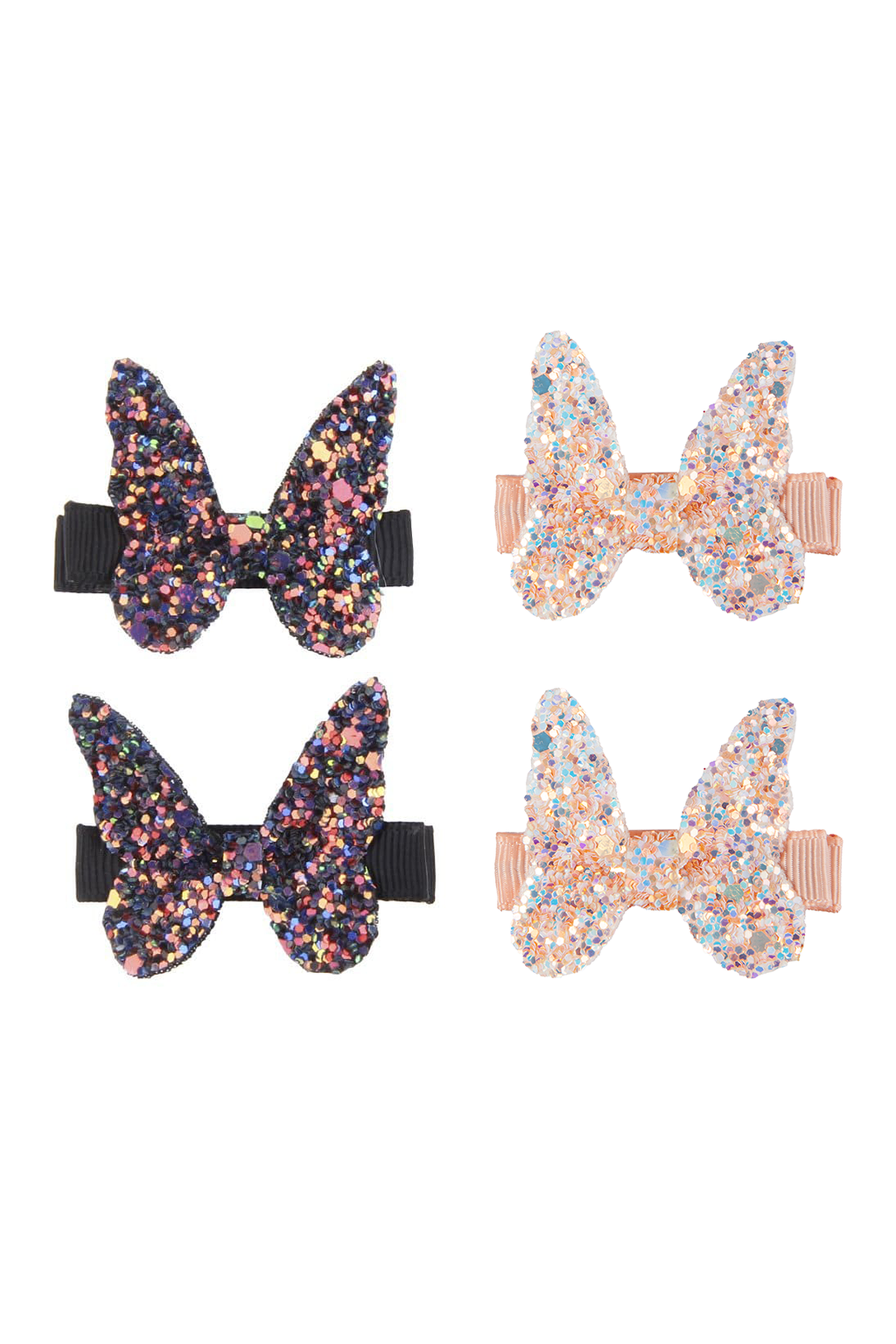 Rockstar Butterfly Hairclip Set (2 pcs), 2 styles assorted