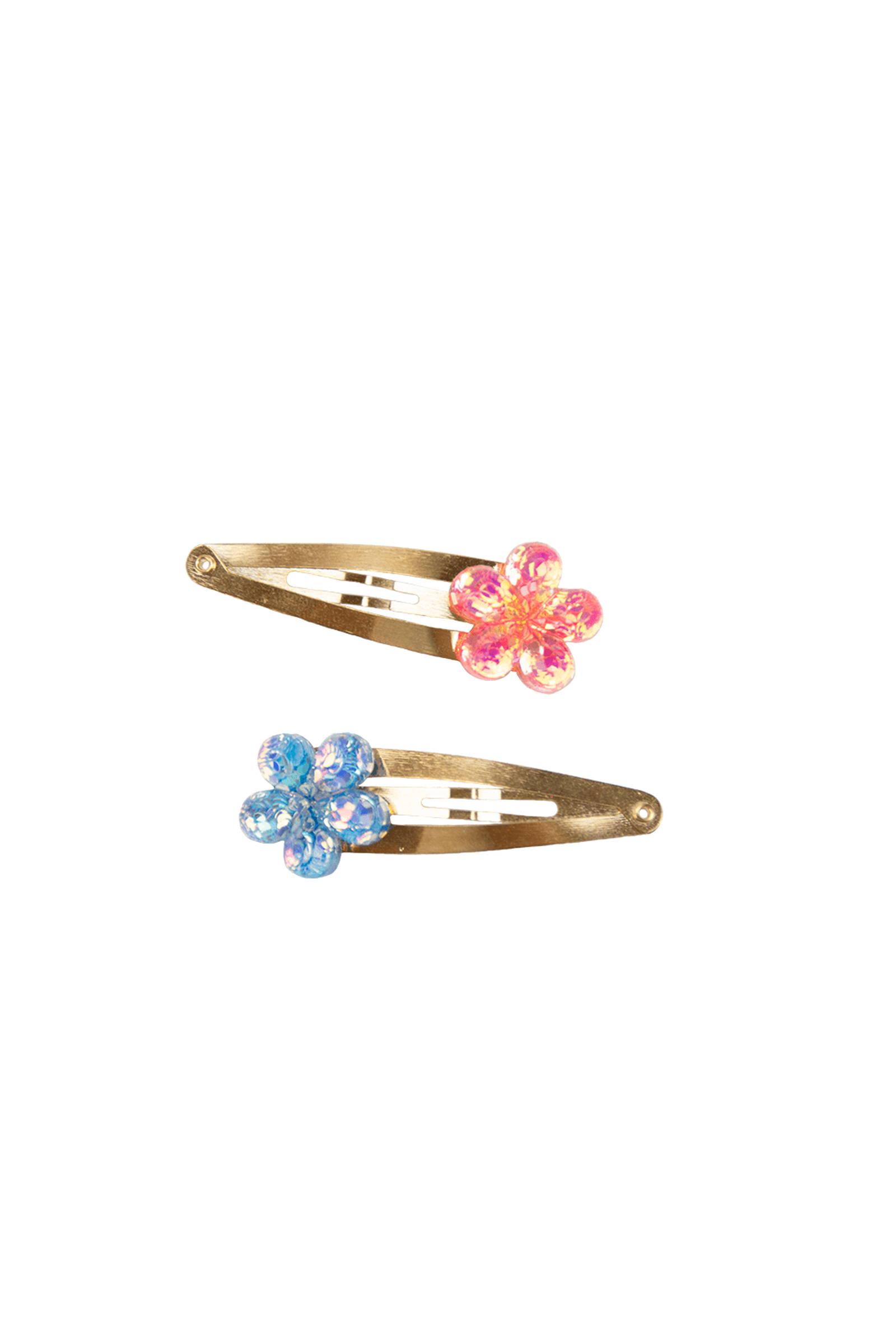 Shimmer Flower Hairclip Set (2 pcs), 2 styles assorted