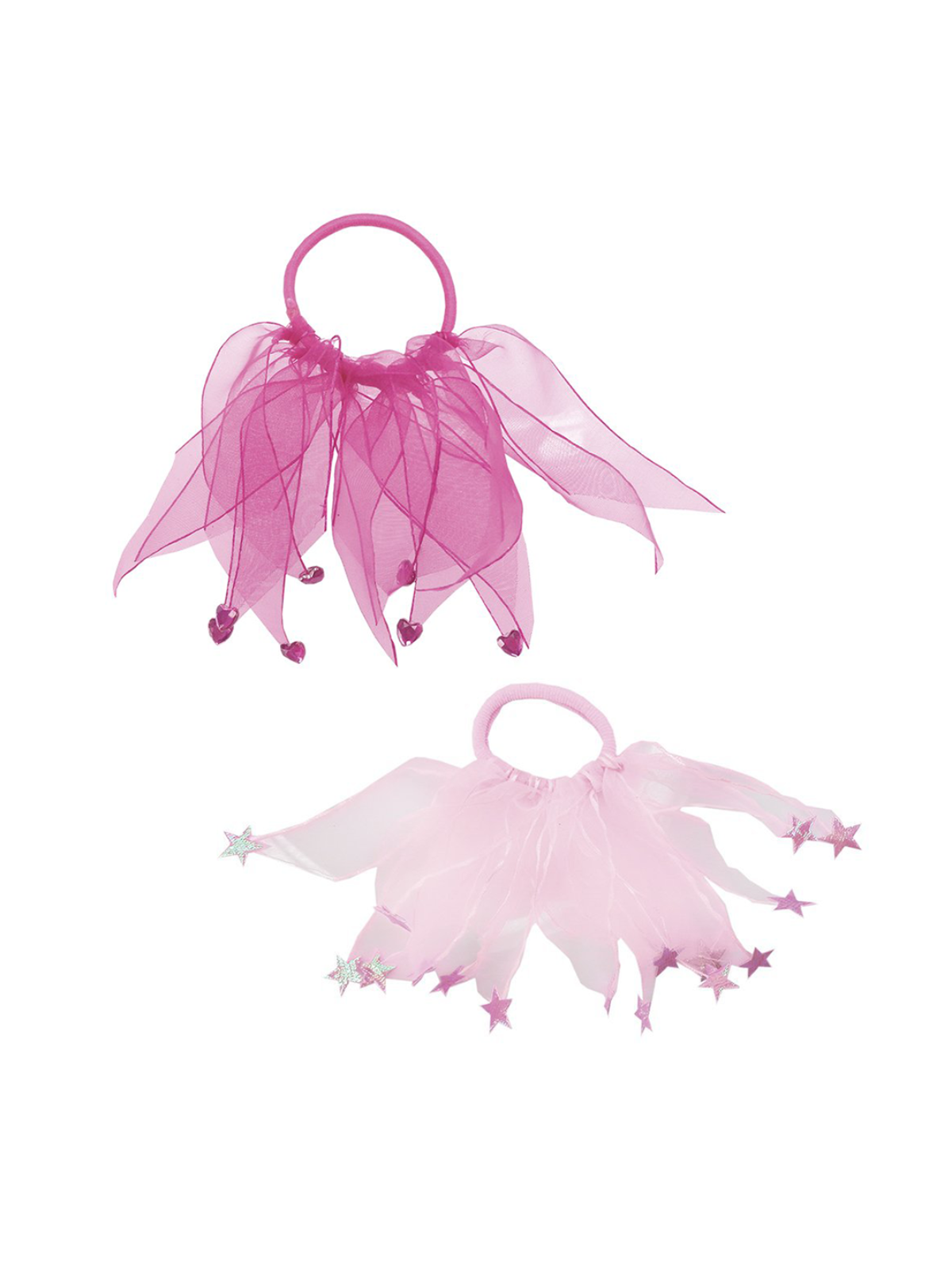 Hearts and Stars for you Ponytail Holder, 2 styles assorted