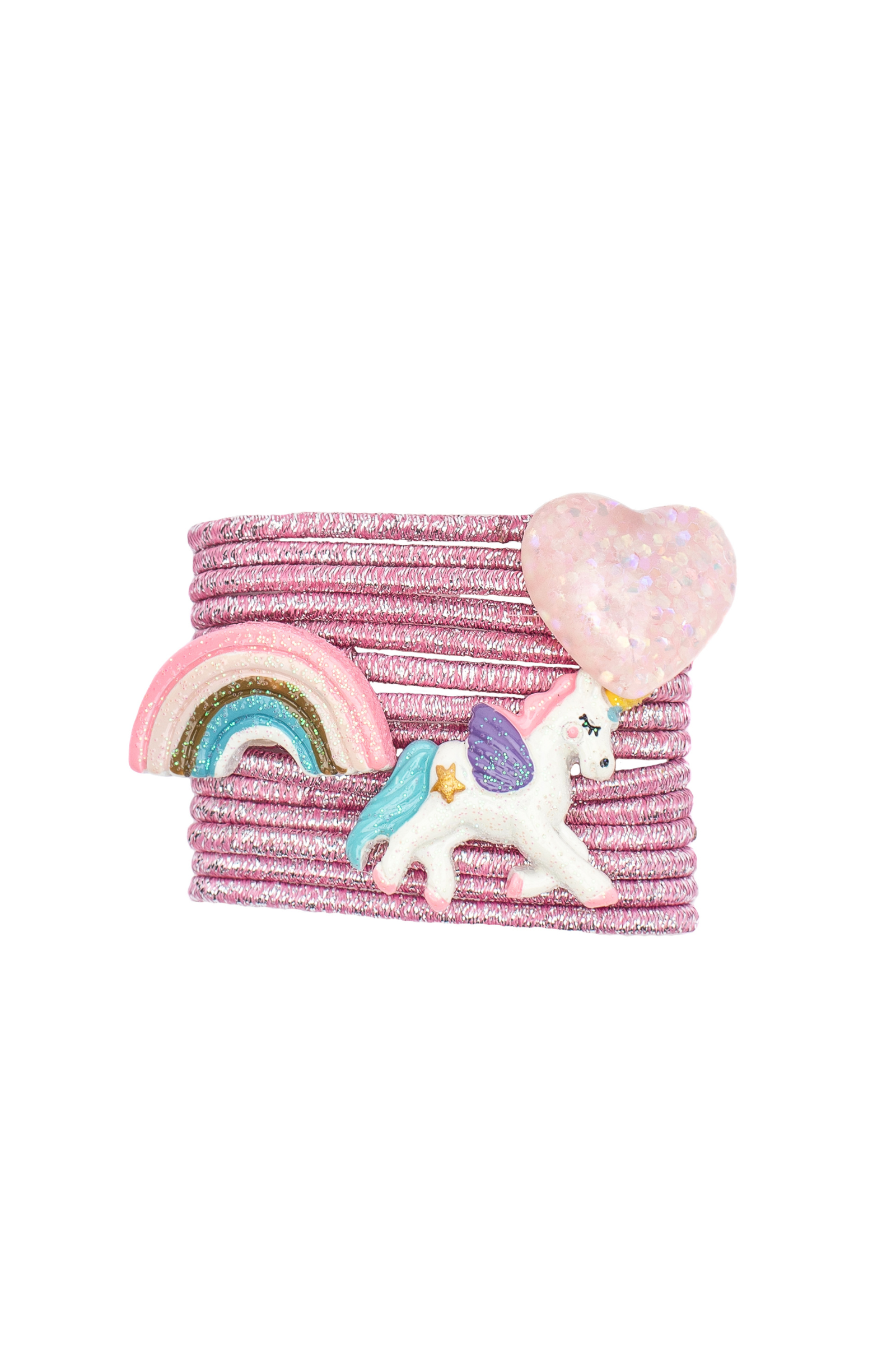 Chunky Charm Ponytail Holder Set (12 pcs)