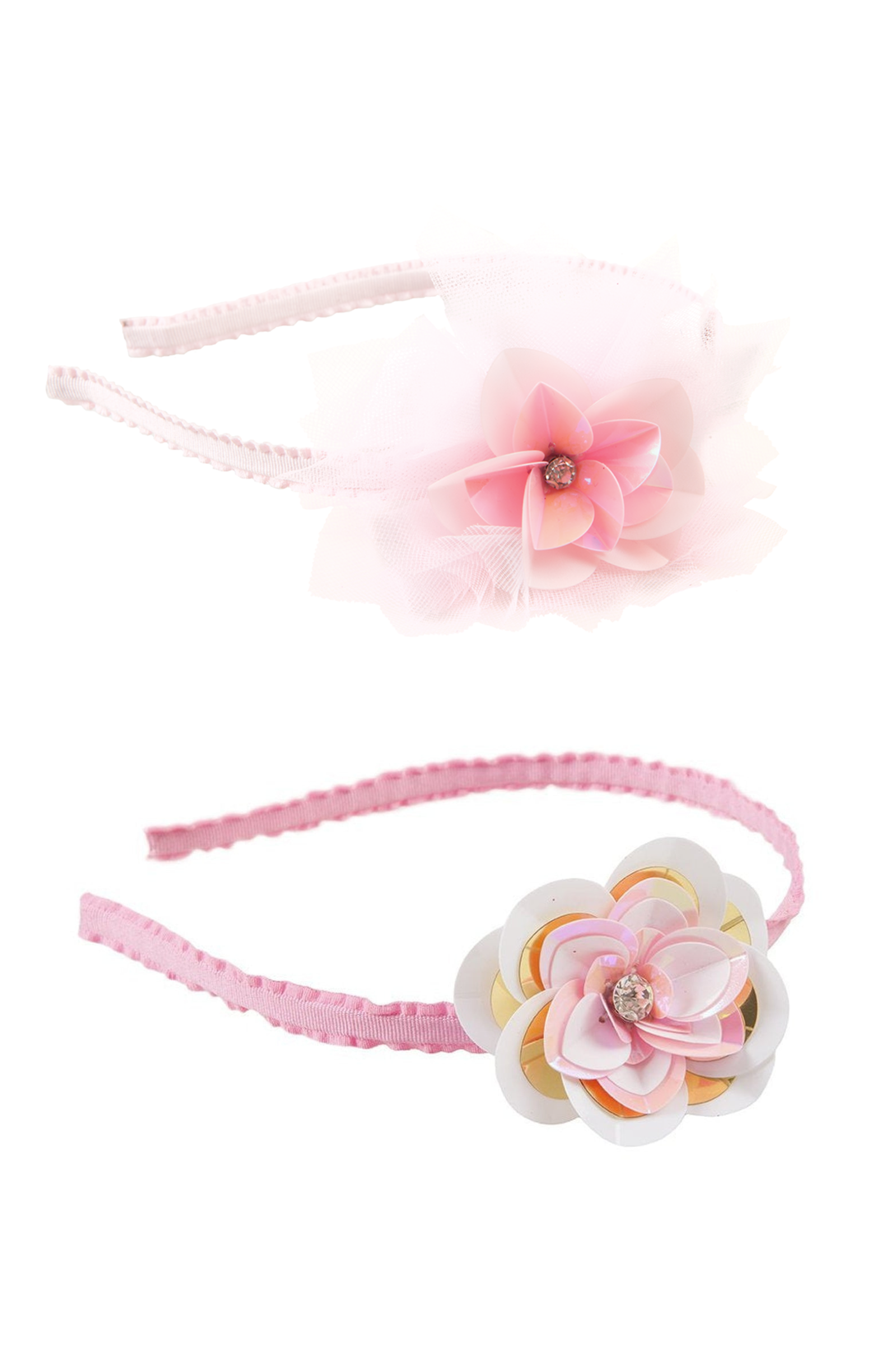 Glitter Petal Flower Headband, 2 styles assorted