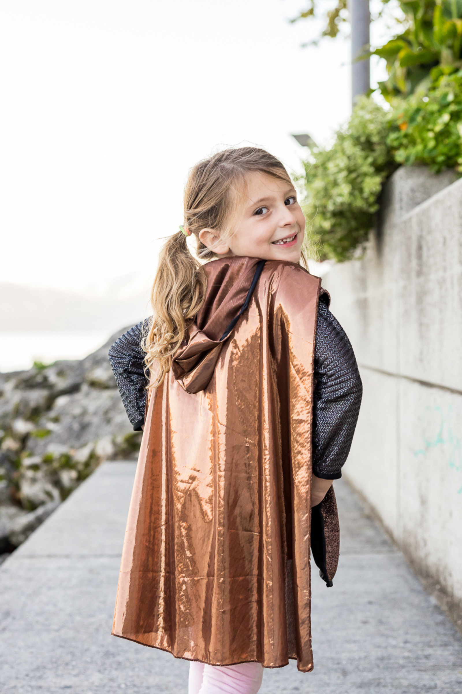 Brilliant Copper Knight Cape Tunic
