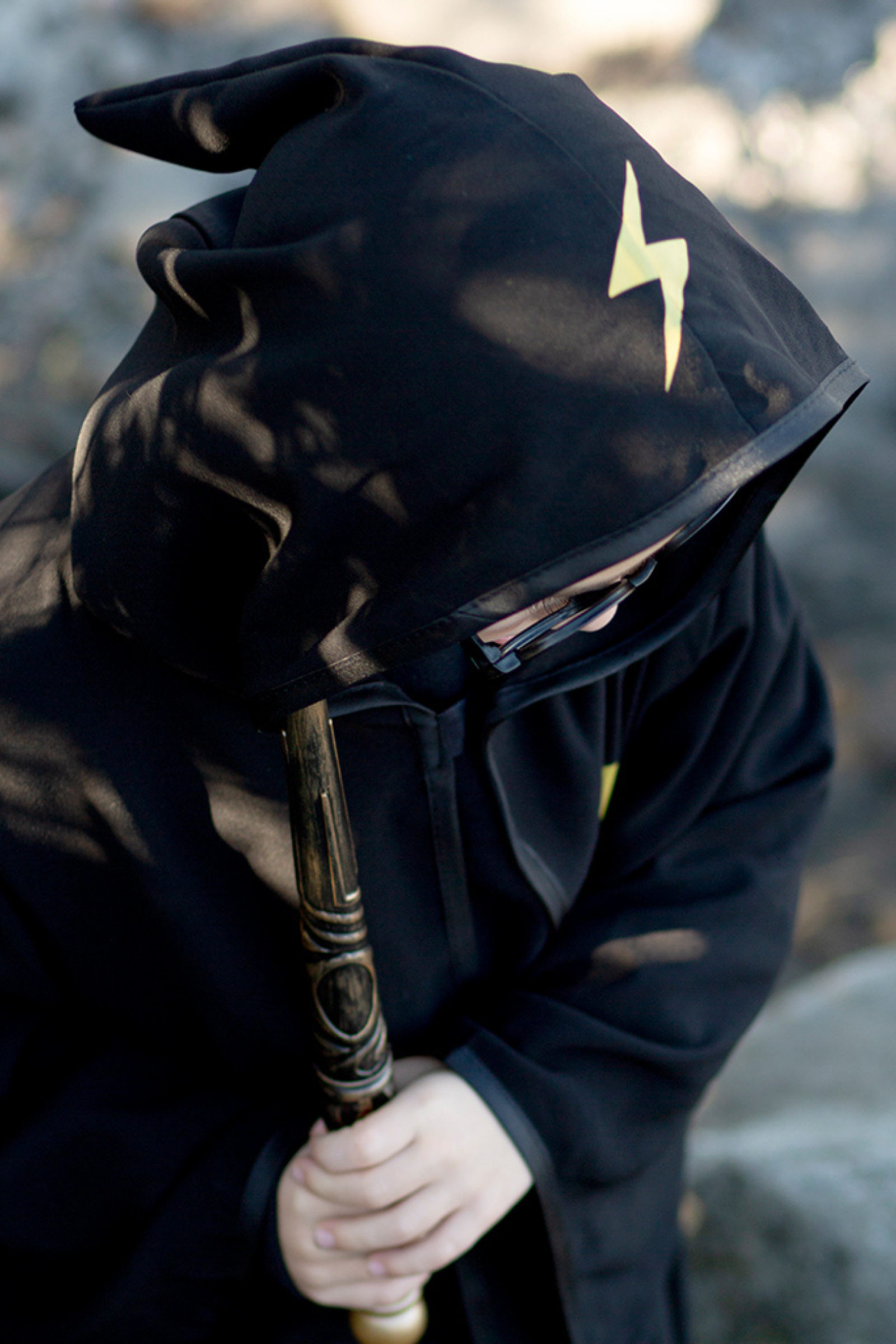 Wizard Cloak with Glasses, Black