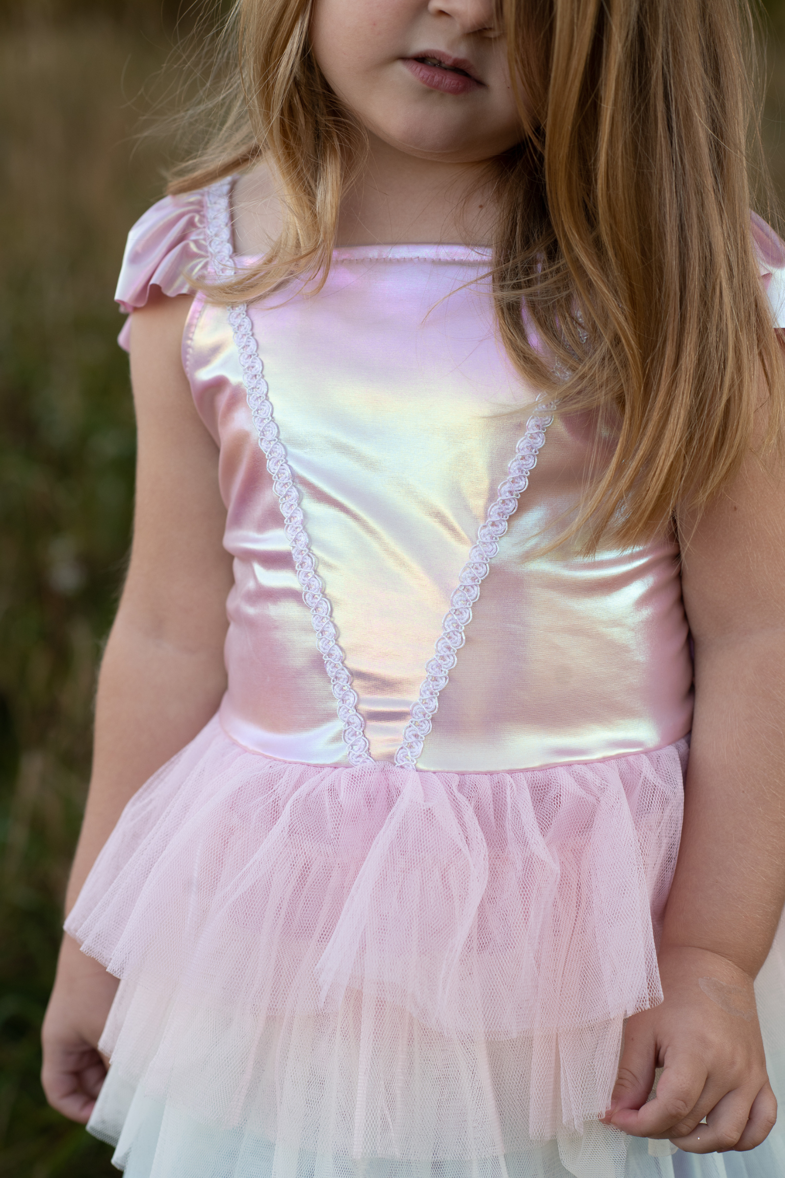 Rainbow Ruffle Tutu Dress, Pink/Multicolour