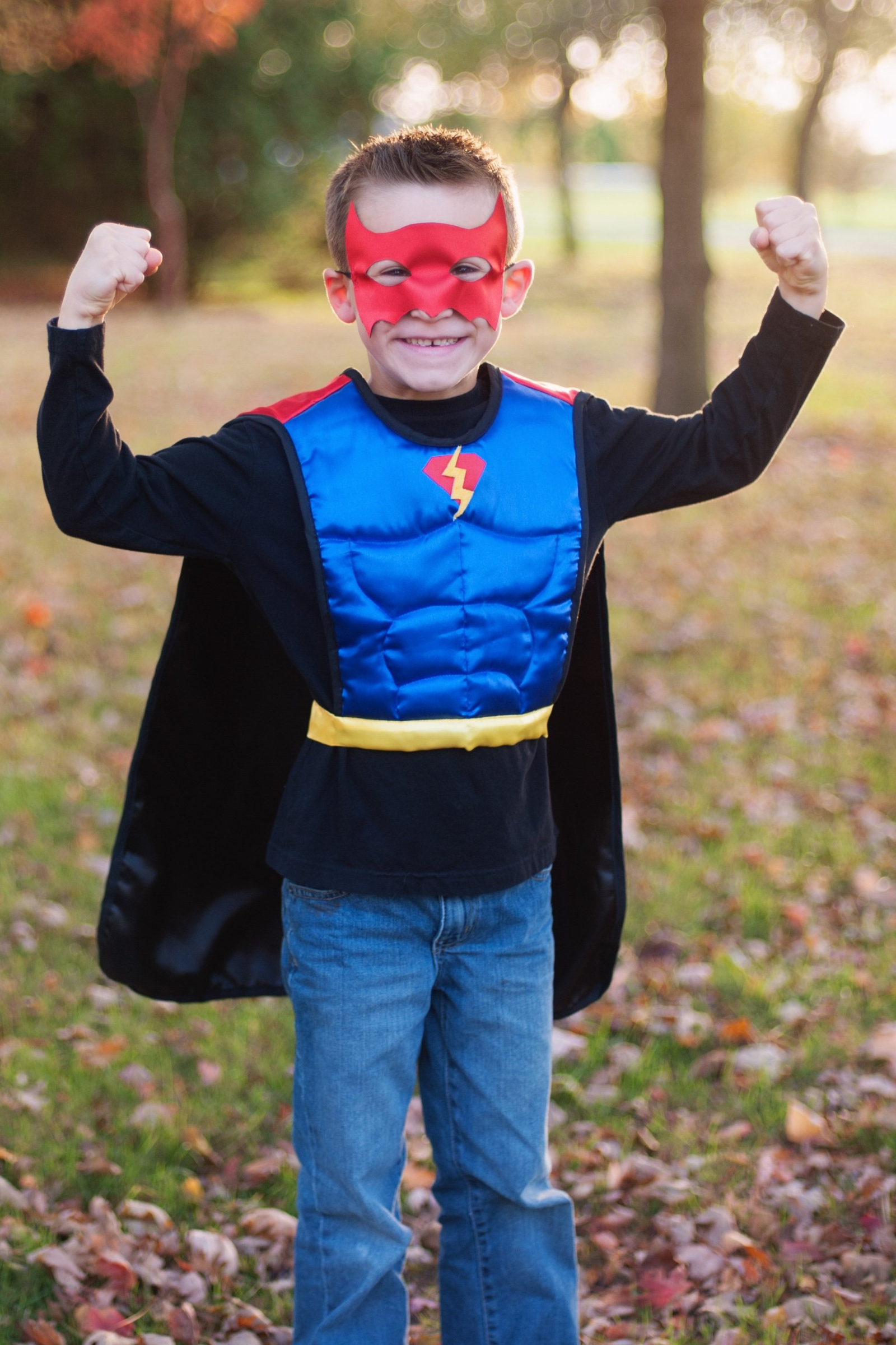 Reversible Superhero Tunic Cape with Mask