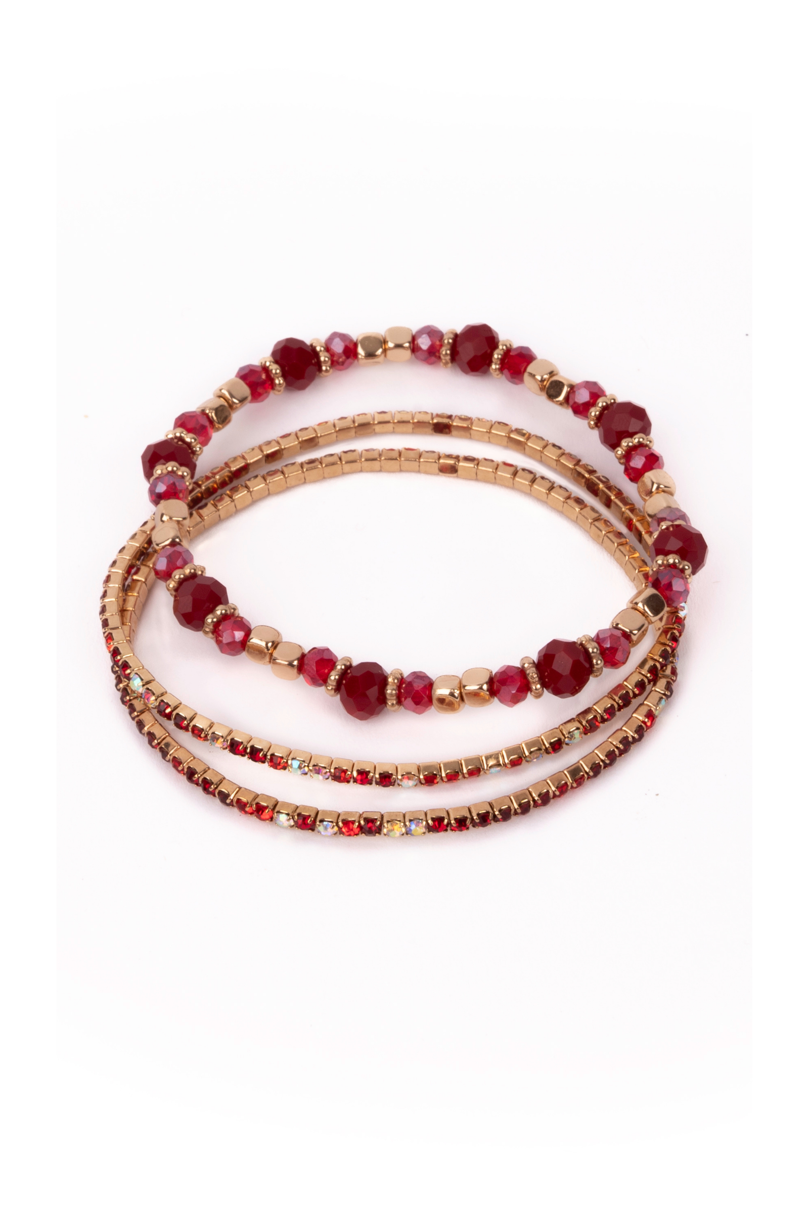 Boutique Ruby Red, Armband Set 3 Stück