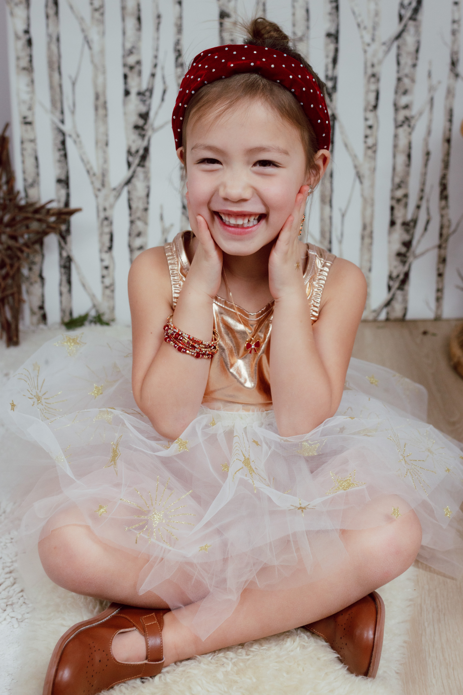 Boutique Ruby Red Bracelet Set (3 pcs)