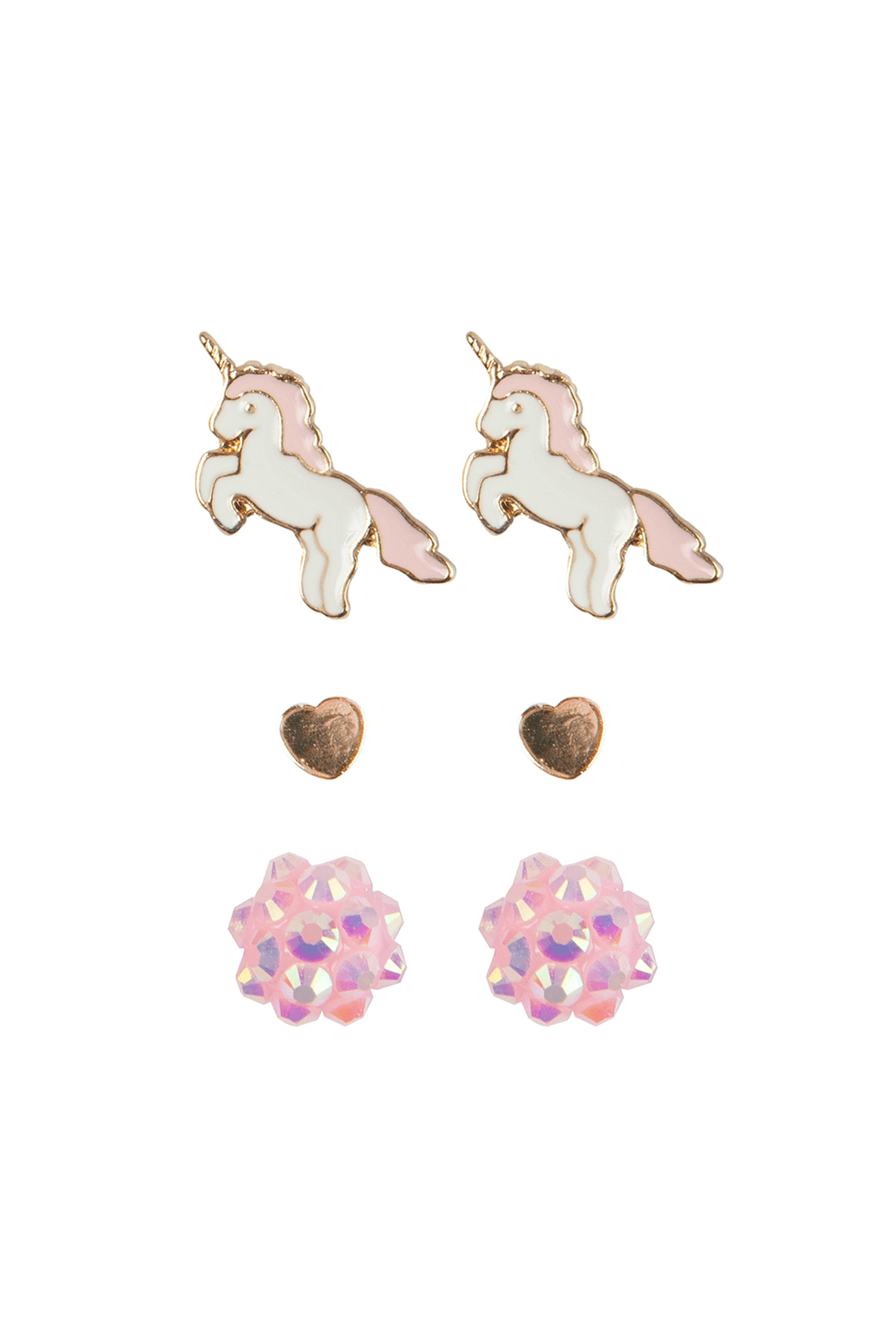Boutique Unicorn Studded Earrings (3 pairs)