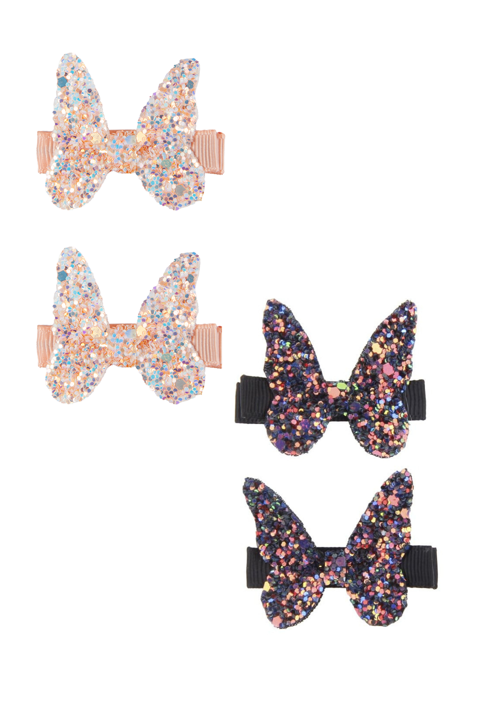 Boutique Rockstar Butterfly Hairclip Set (2 pcs), 2 styles assorted